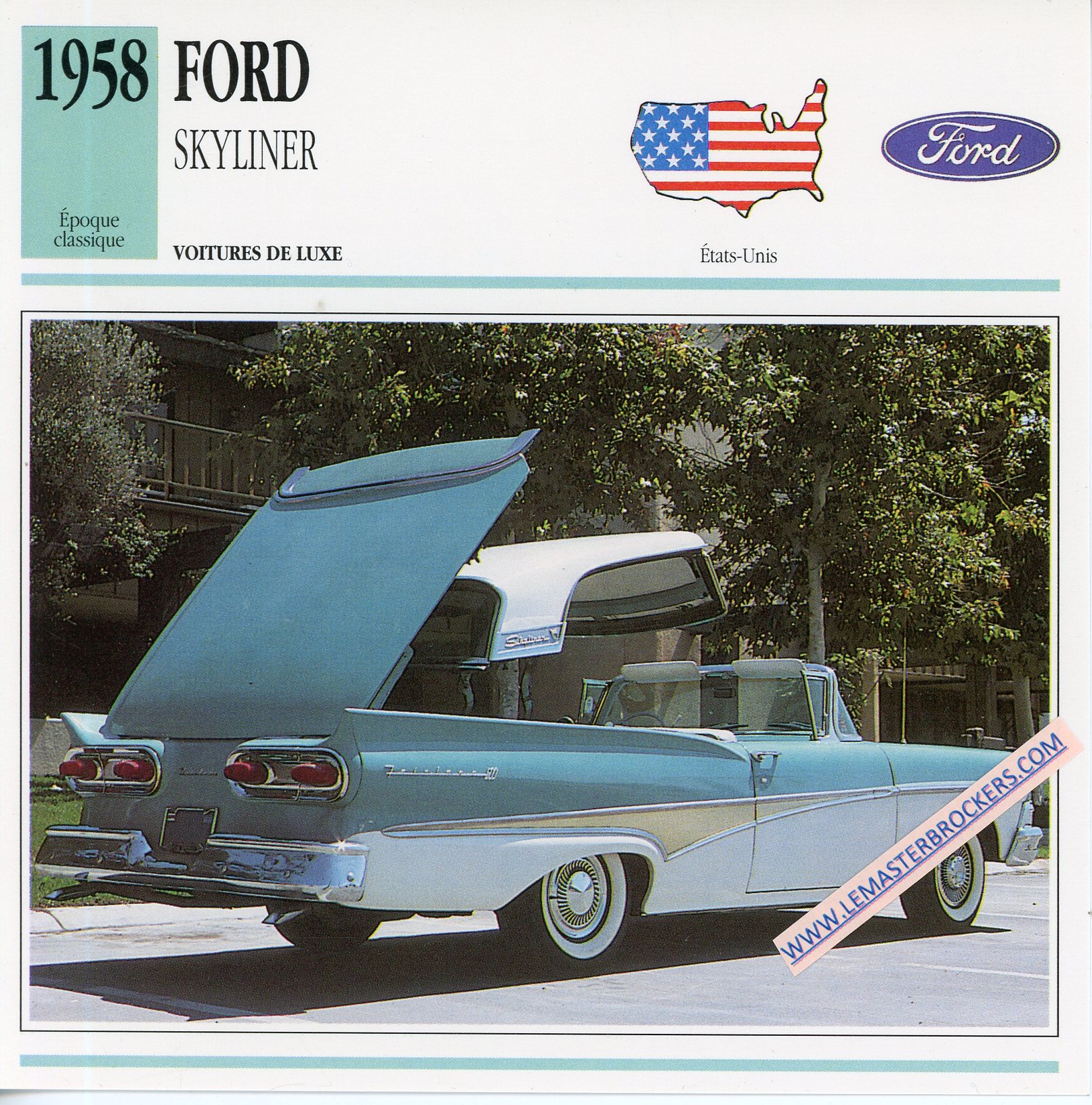 FICHE-AUTO-FORD-SKYLINER-1958-LEMASTERBROCKERS