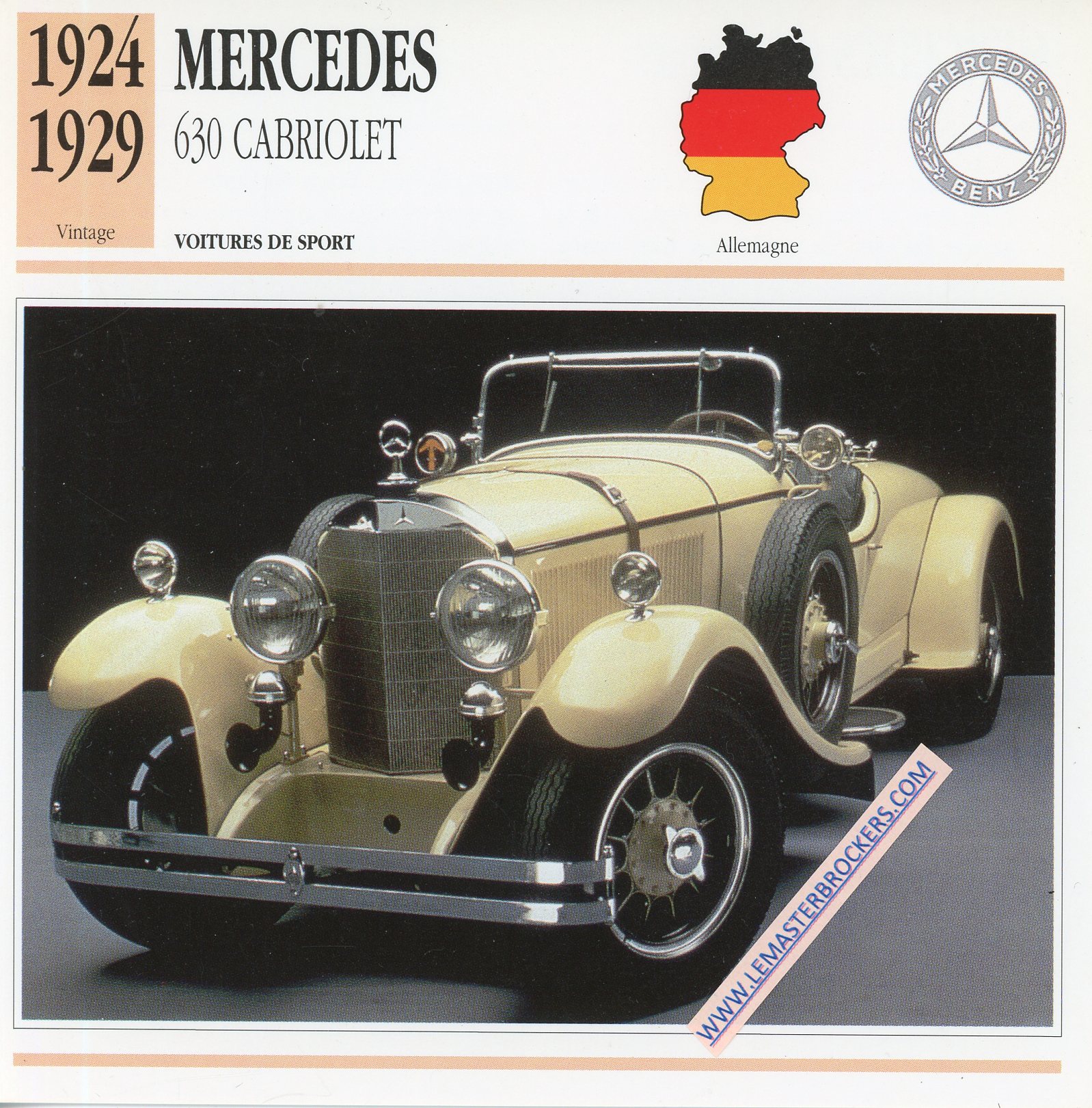 FICHE-AUTO-ATLAS-MERCEDES-630-CABRIOLET-1924-1929-LEMASTERBROCKERS