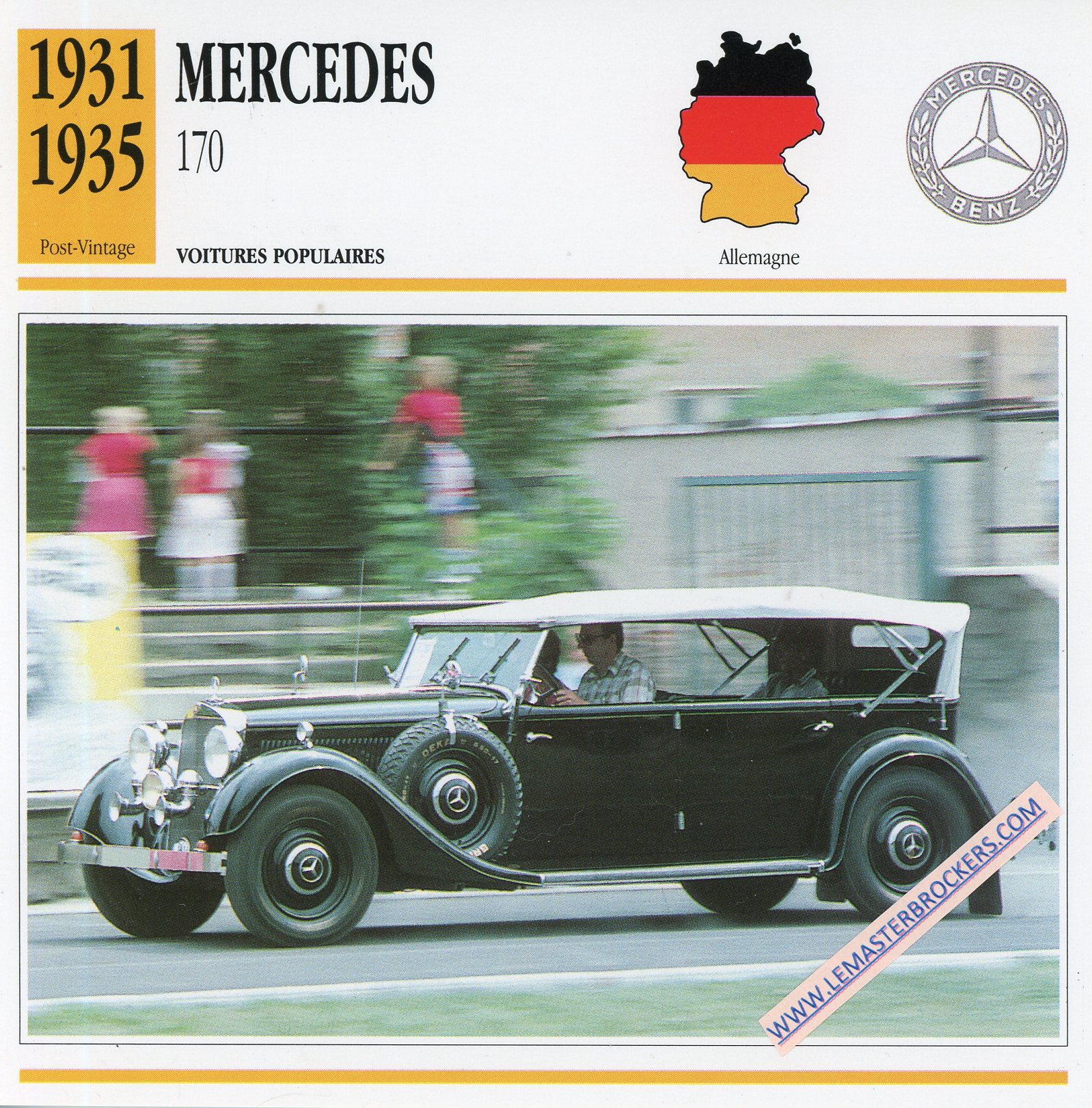 FICHE-AUTO-ATLAS-MERCEDES-BENZ-170-1931-1935-LEMASTERBROCKERS-CARD-CARS