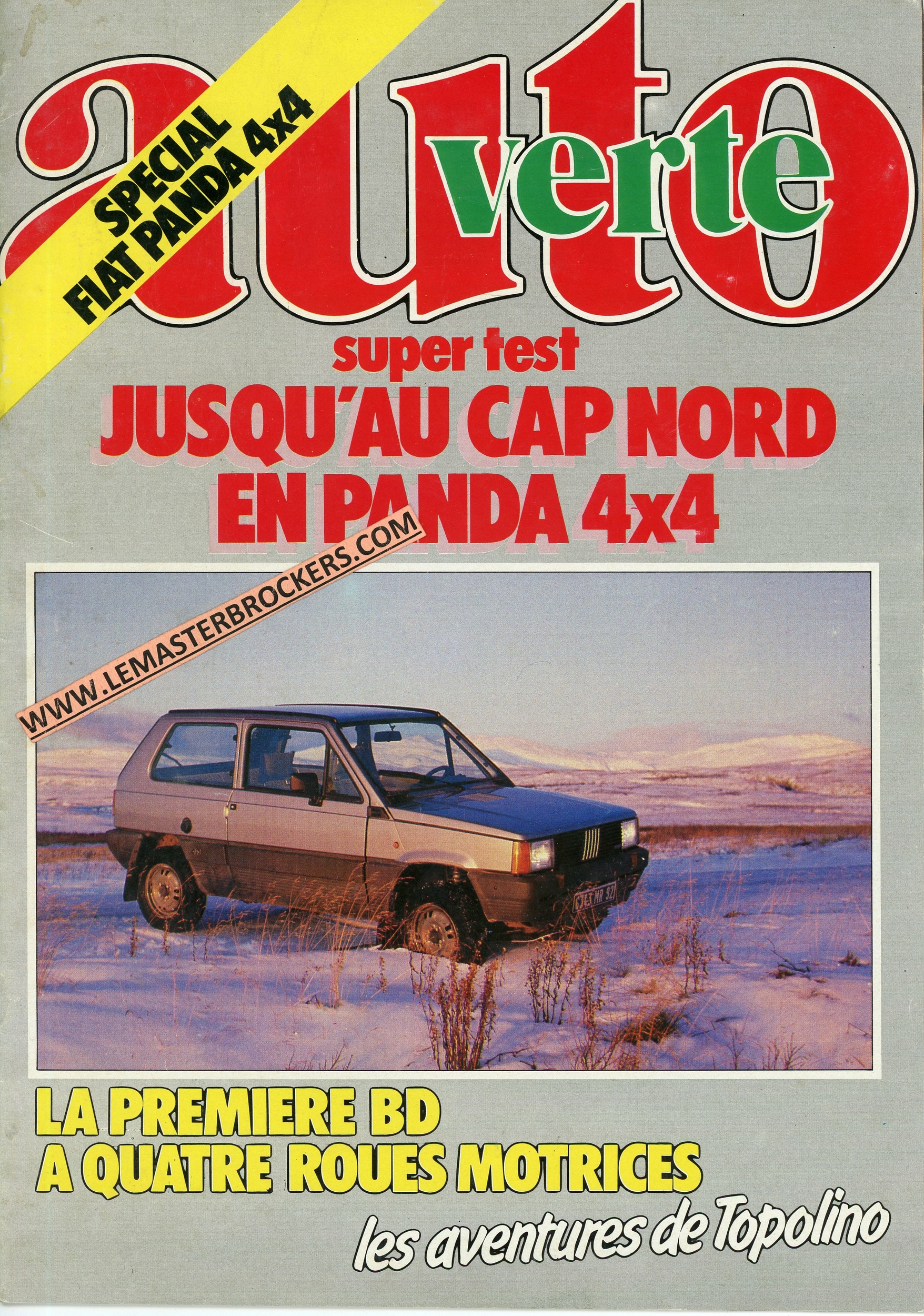 FIAT-PANDA-4X4-SUPER-TEST-AUTO-VERTE-BD-TOPOLINO-LEMASTERBROCKERS