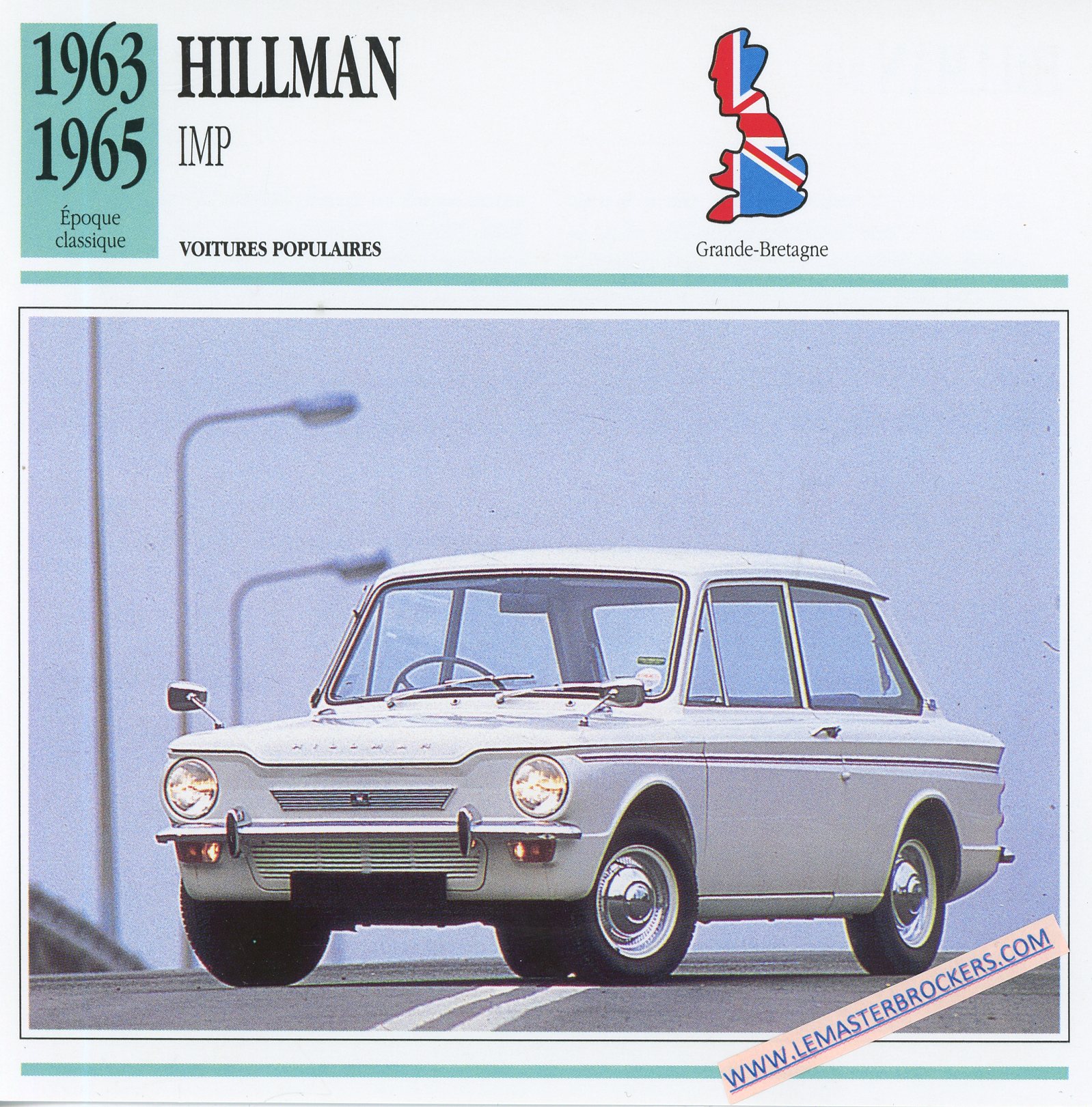 FICHE-AUTO-TECHNIQUE-HILLMAN-IMP-1963-1965-LEMASTERBROCKERS