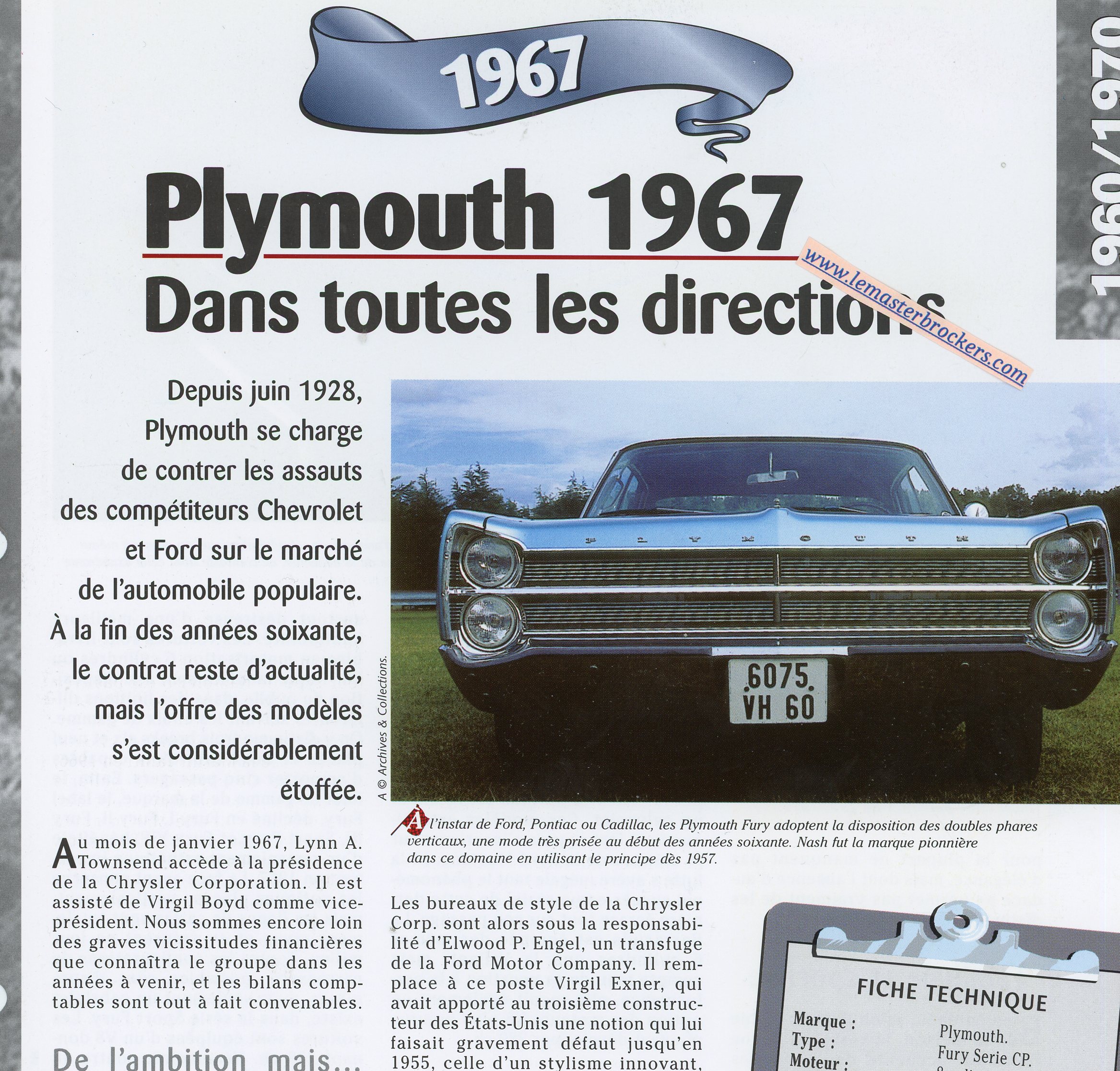 PLYMOUTH-1967-FICHE-TECHNIQUE-VOITURE-LEMASTERBROCKERS