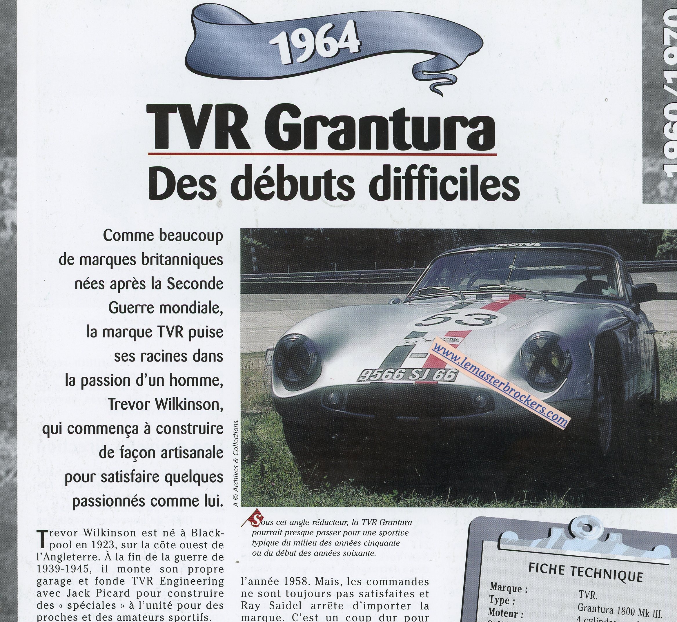 TVR-GRANTURA-1964-FICHE-TECHNIQUE-VOITURE-LEMASTERBROCKERS
