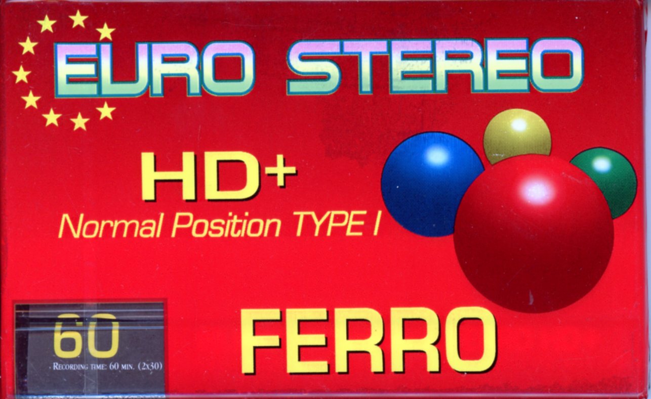 CASSETTE AUDIO VIERGE EURO STEREO FERRO HD+ POUR LECTEUR & WALKMAN ENREGISTREUR K7