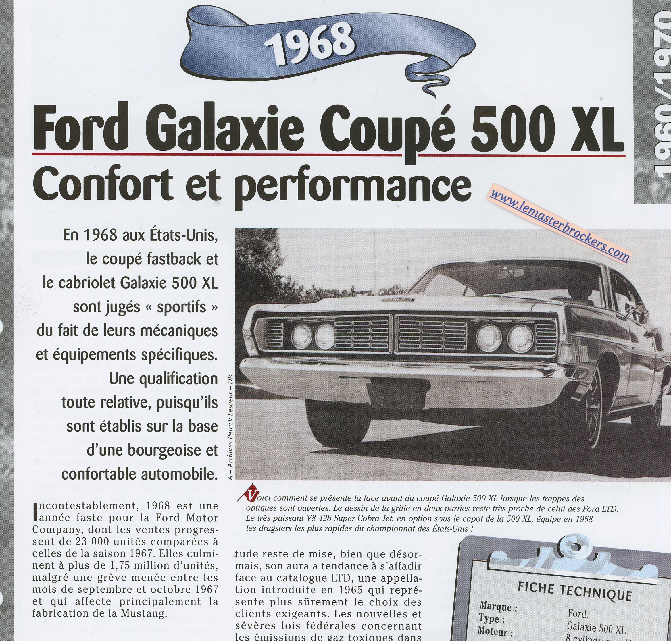 FORD-GALAXIE-COUPE-500-XL-1968-FICHE-TECHNIQUE-LEMASTERBROCKERS-COM