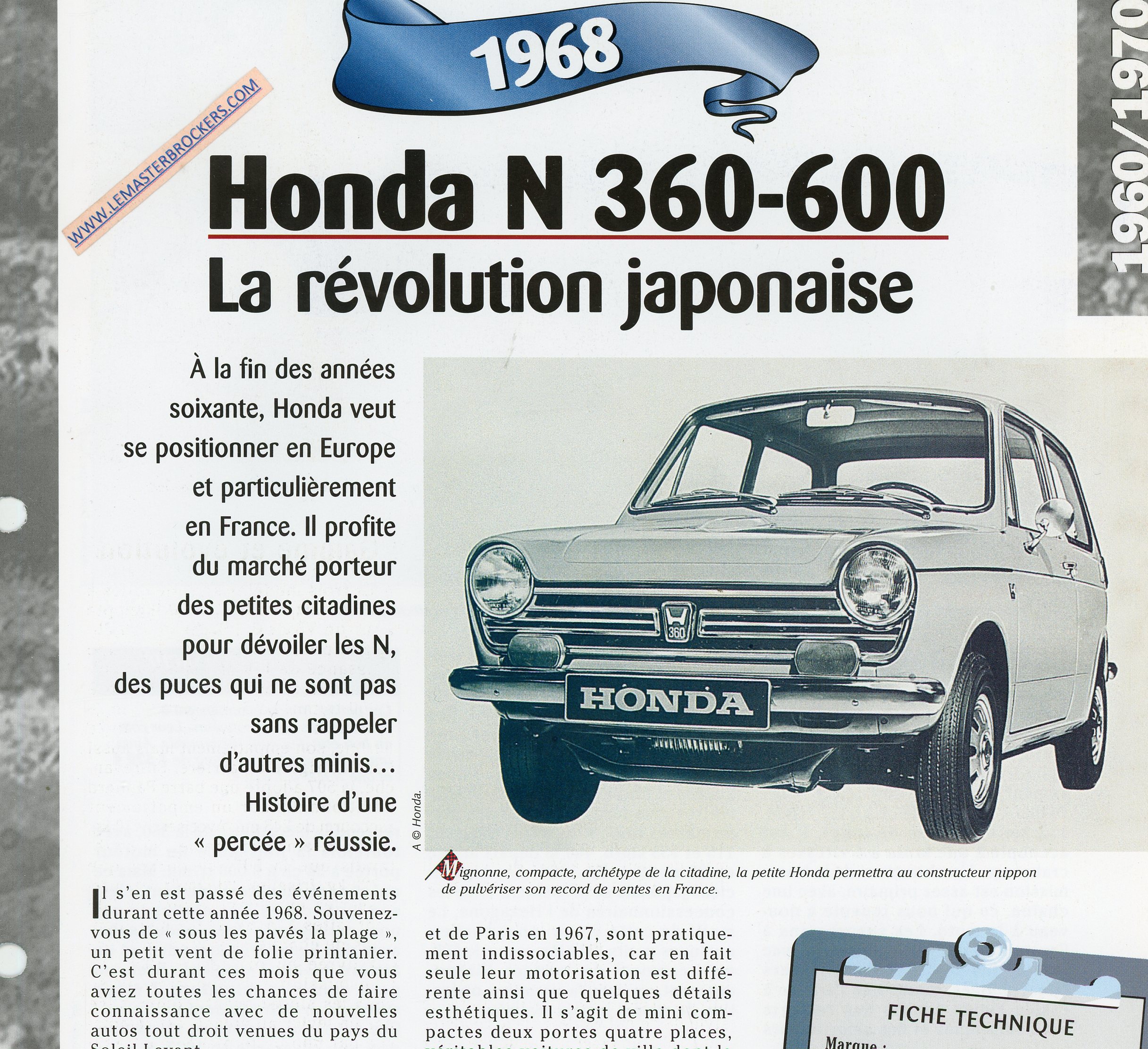 HONDA-N-360-600-N360-N600-1968-FICHE-TECHNIQUE-LEMASTERBROCKERS