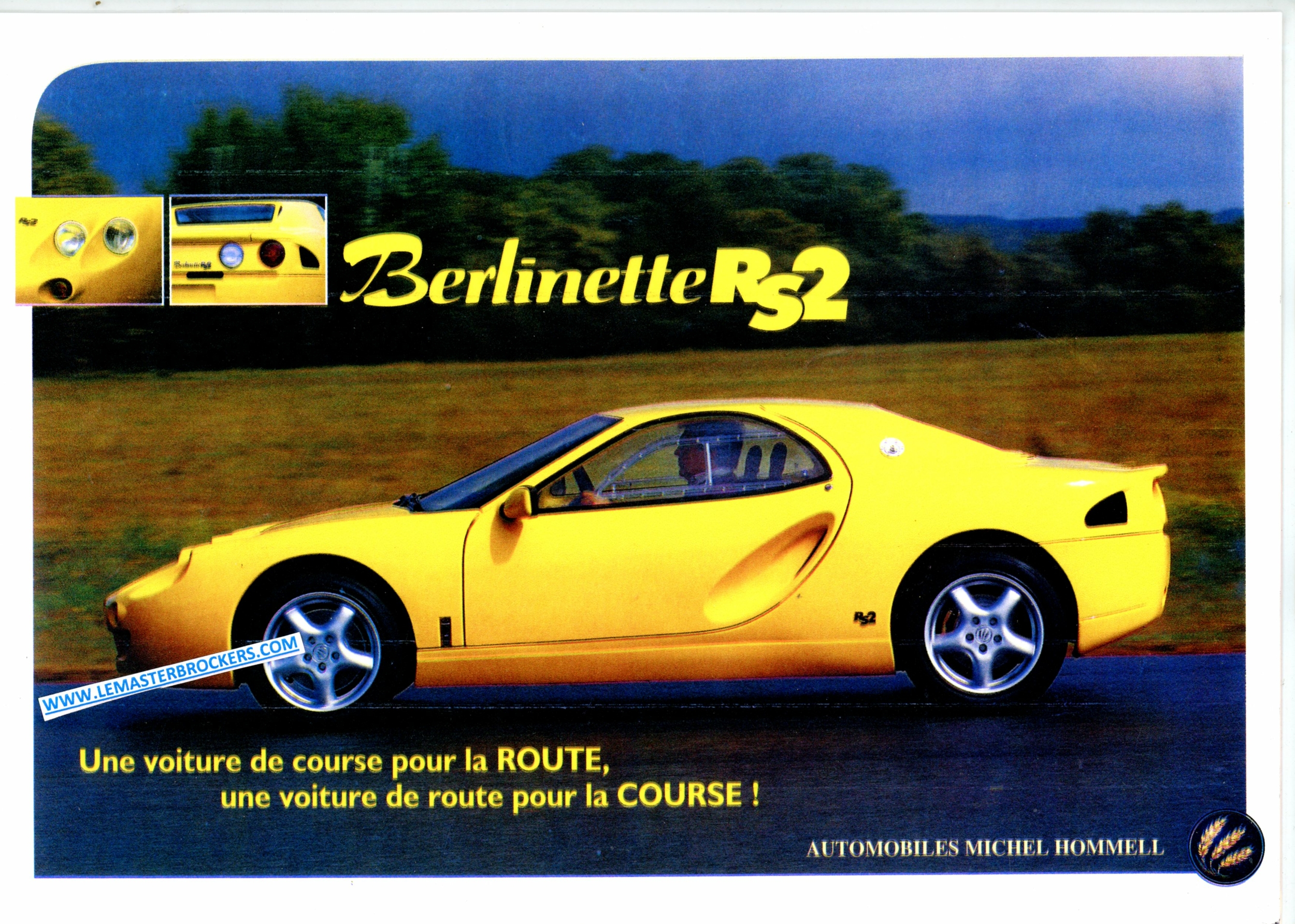 BROCHURE-AUTOMOBILE-MICHEL-HOMMELL-BERLINETTE-RS-LEMASTERBROCKERS