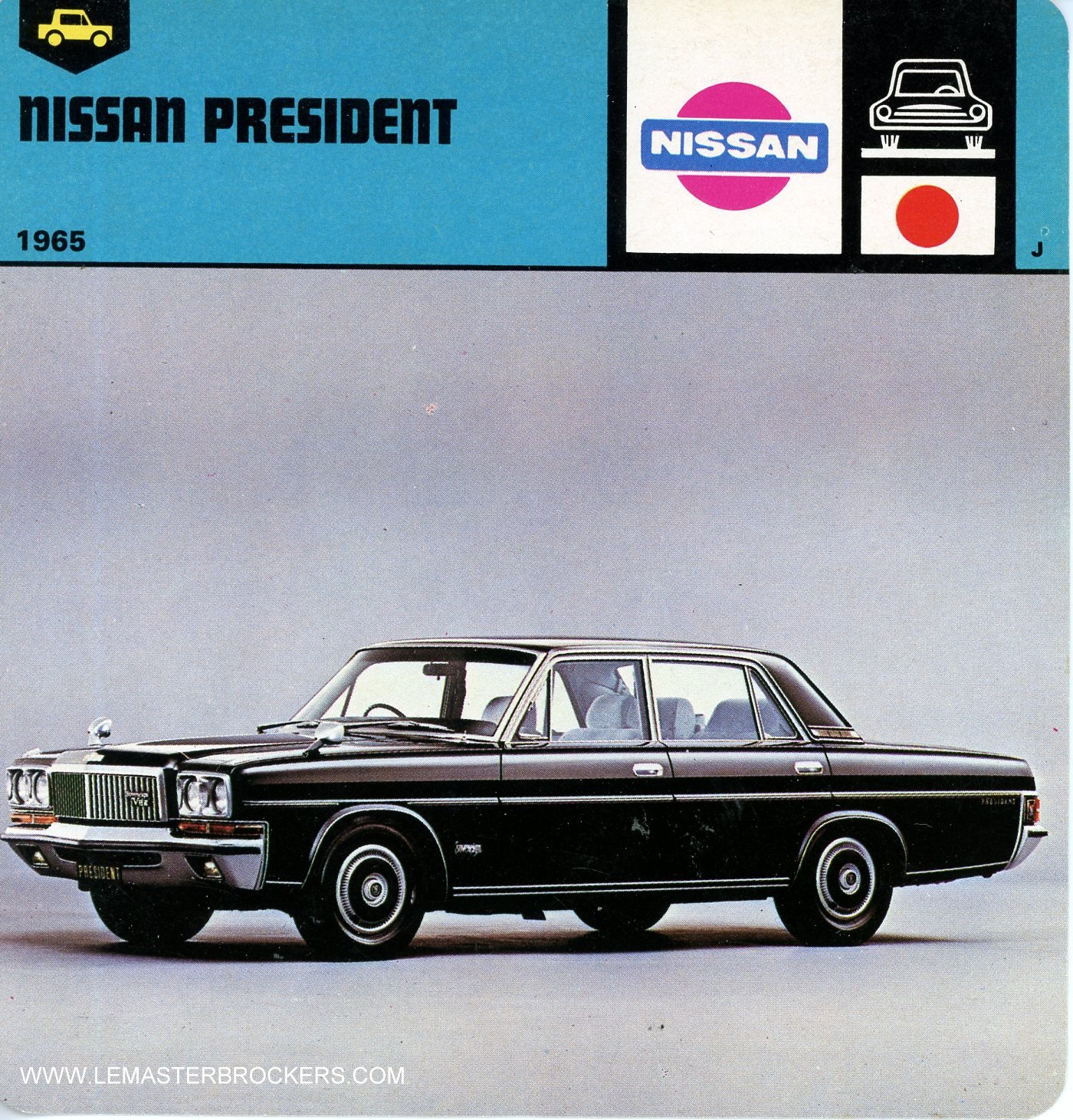 FICHE AUTO NISSAN PRÉSIDENT 1965
