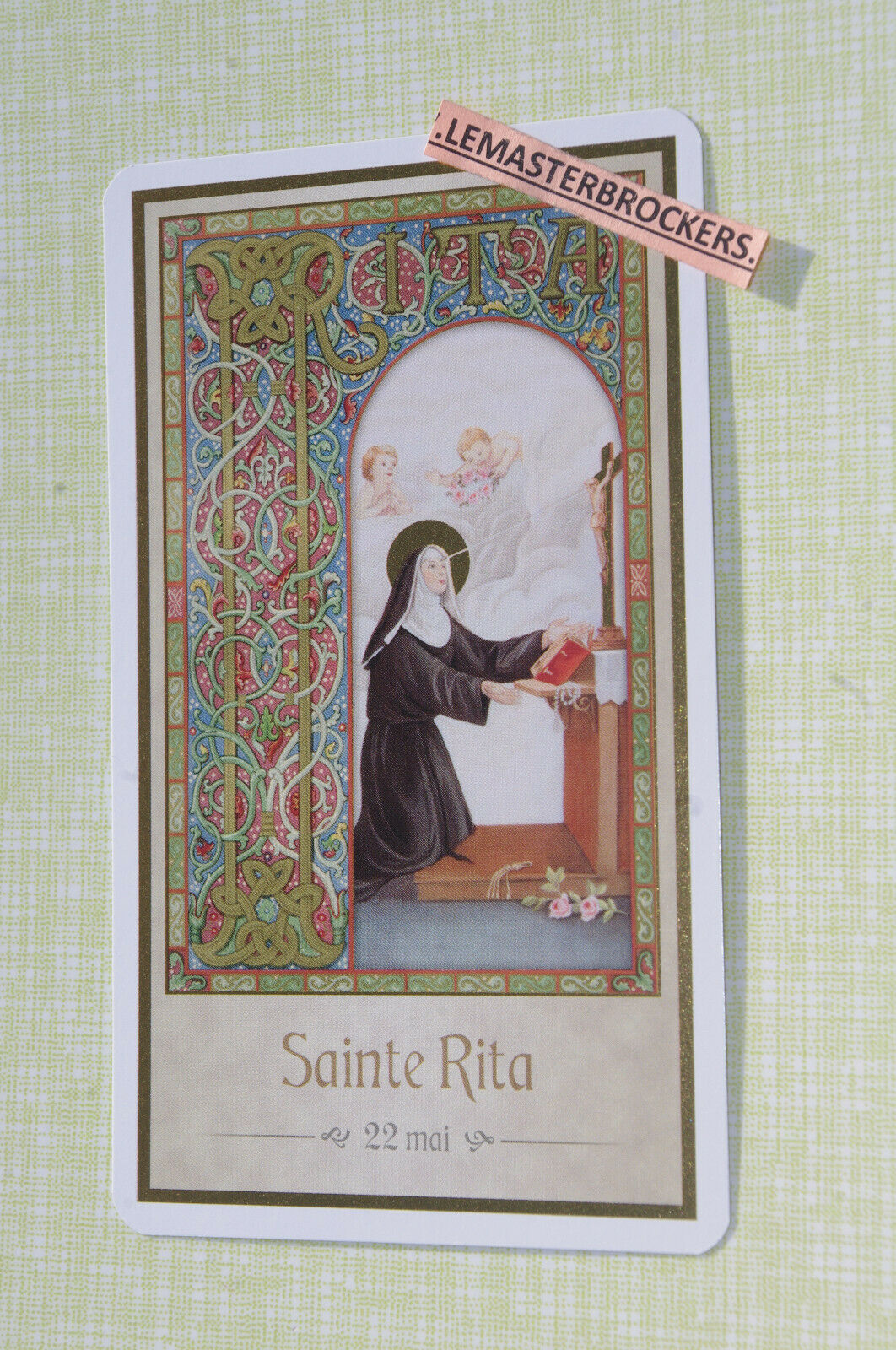 CARTE-IMAGE-PIEUSE-SAINTE-RITA-22-MAI-LEMASTERBROCKERS