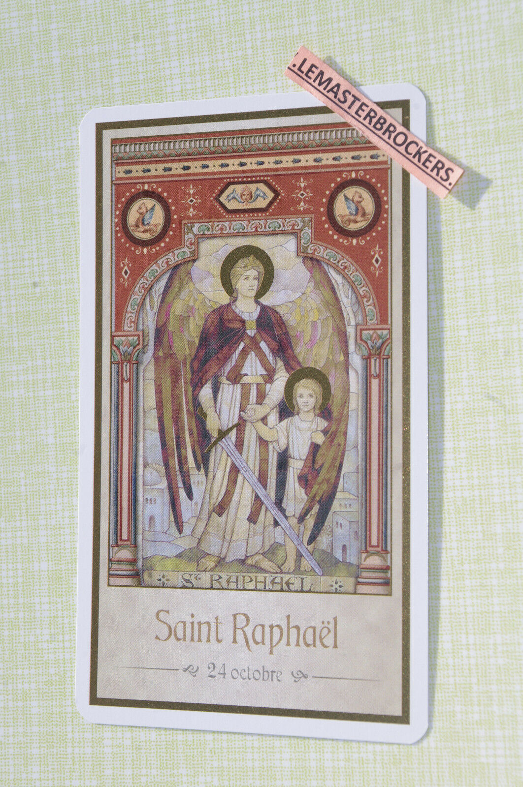 CARTE-IMAGE-PIEUSE-SAINT-RAPHAEL-24-OCTOBRE-LEMASTERBROCKERS