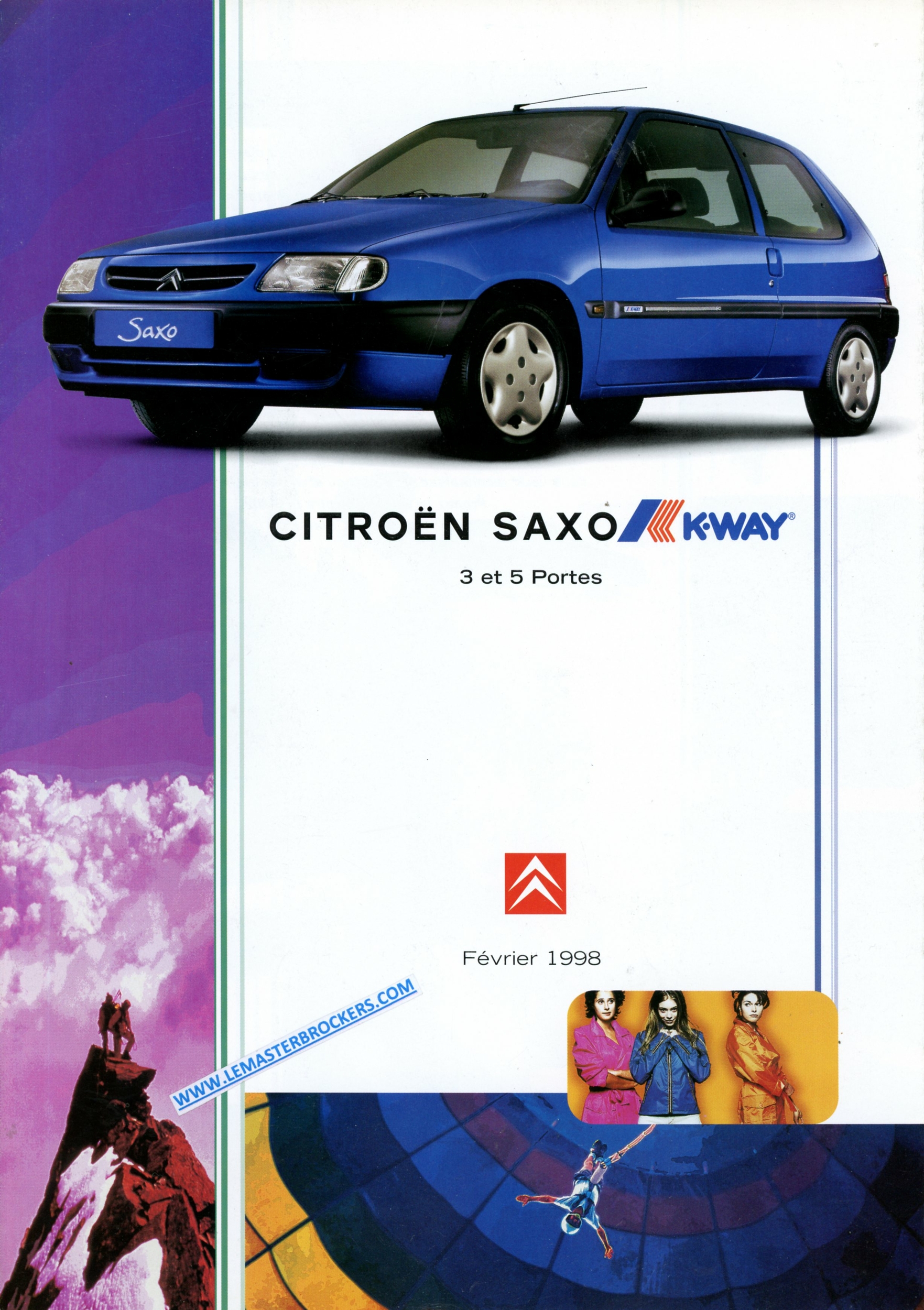 CITROEN-SAXO-1998-LEMASTERBROCKERS-BROCHURE-CATALOGUE-AUTOMOBILE