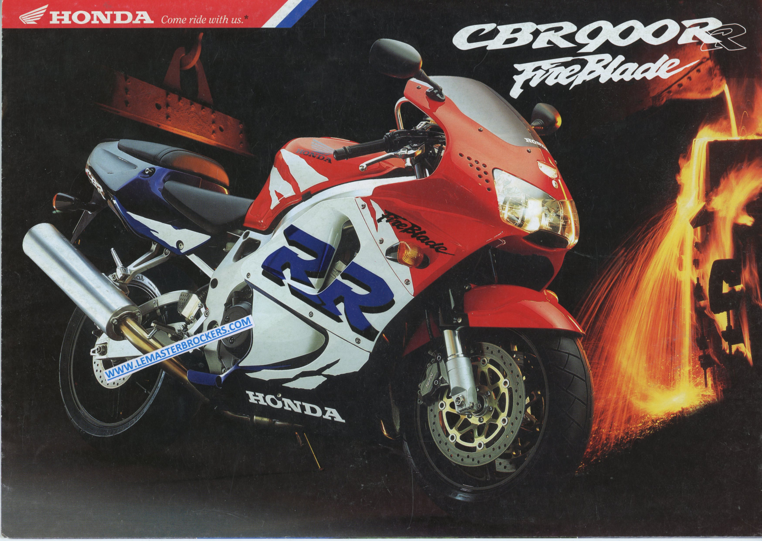BROCHURE-MOTO-HONDA-CBR-900-RR-FIREBLADE-CBR900-CBR900RR-1998-1999-LEMASTERBROCKERS
