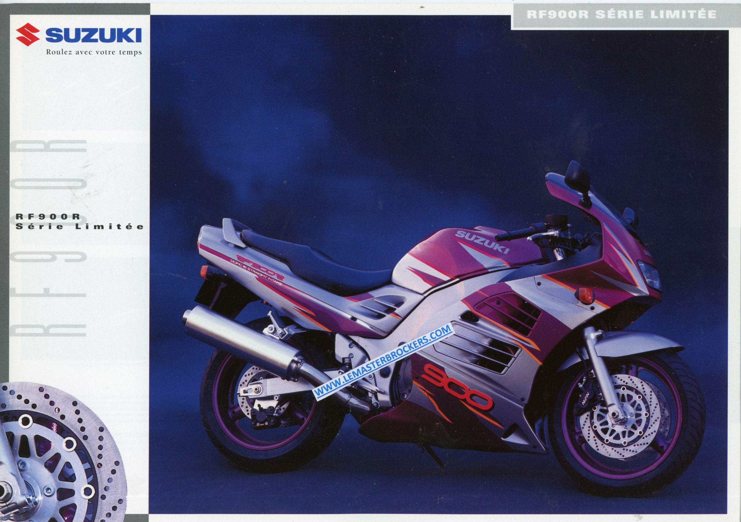 PROSPECTUS-MOTO-SUZUKI-RS900R-SERIE-LIMITEE-LEMASTERBROCKERS-BROCHURE-MOTOCYCLES