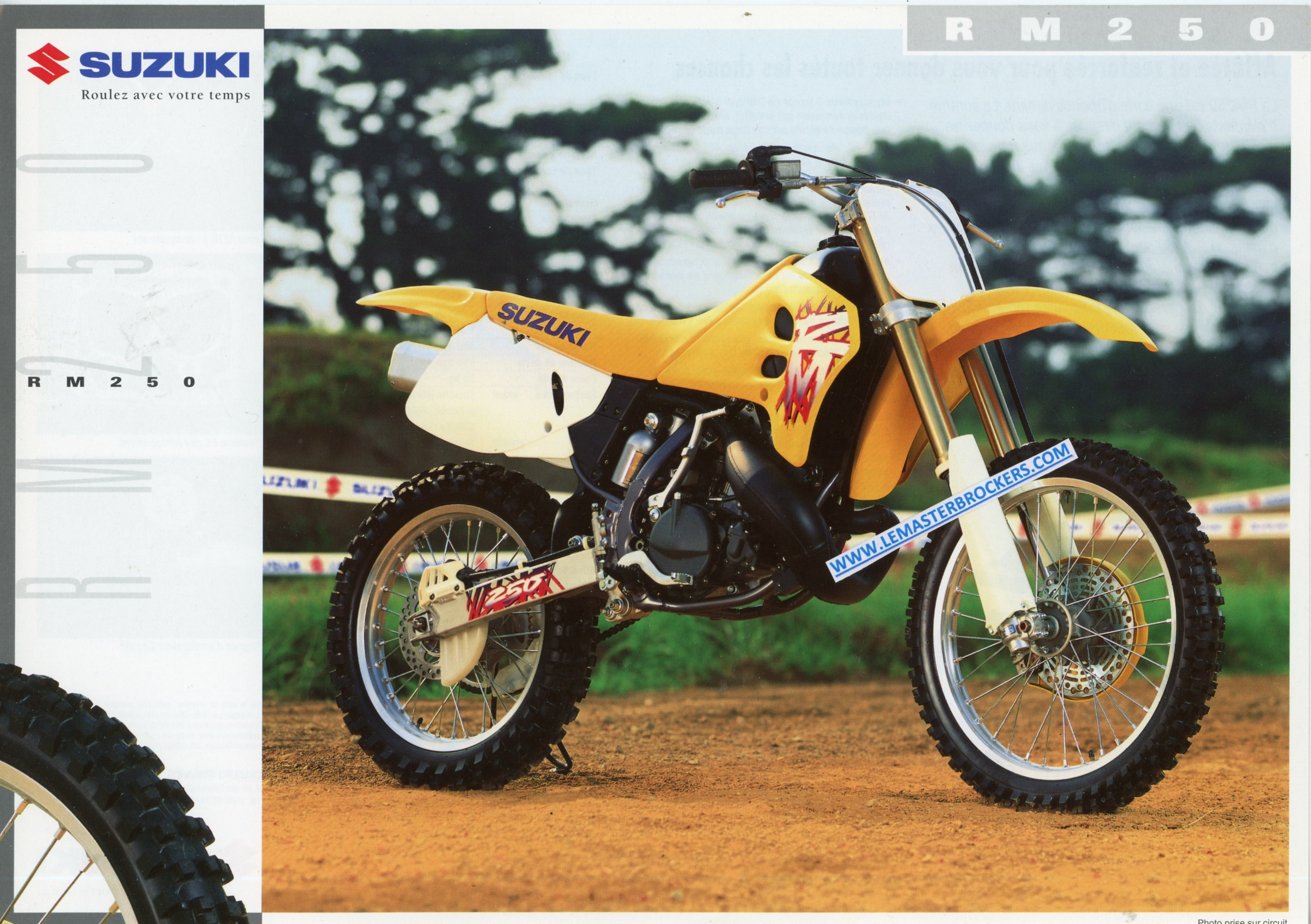 PROSPECTUS-MOTO-SUZUKI-RM-250-RM250-1994-LEMASTERBROCKERS-BROCHURE-MOTOCYCLES