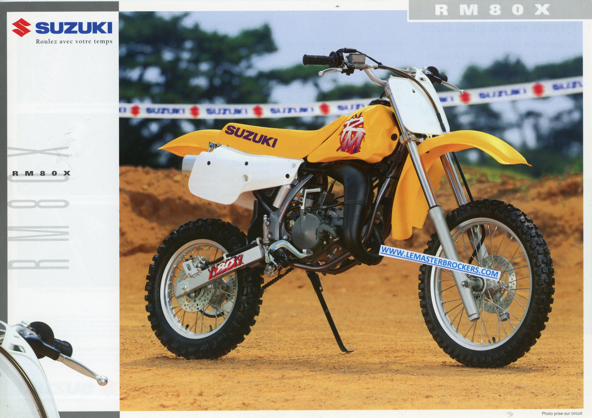 PROSPECTUS-MOTO-CROSS-SUZUKI-RM80-X-RM80X-1994-LEMASTERBROCKERS-BROCHURE-MOTOCYCLES