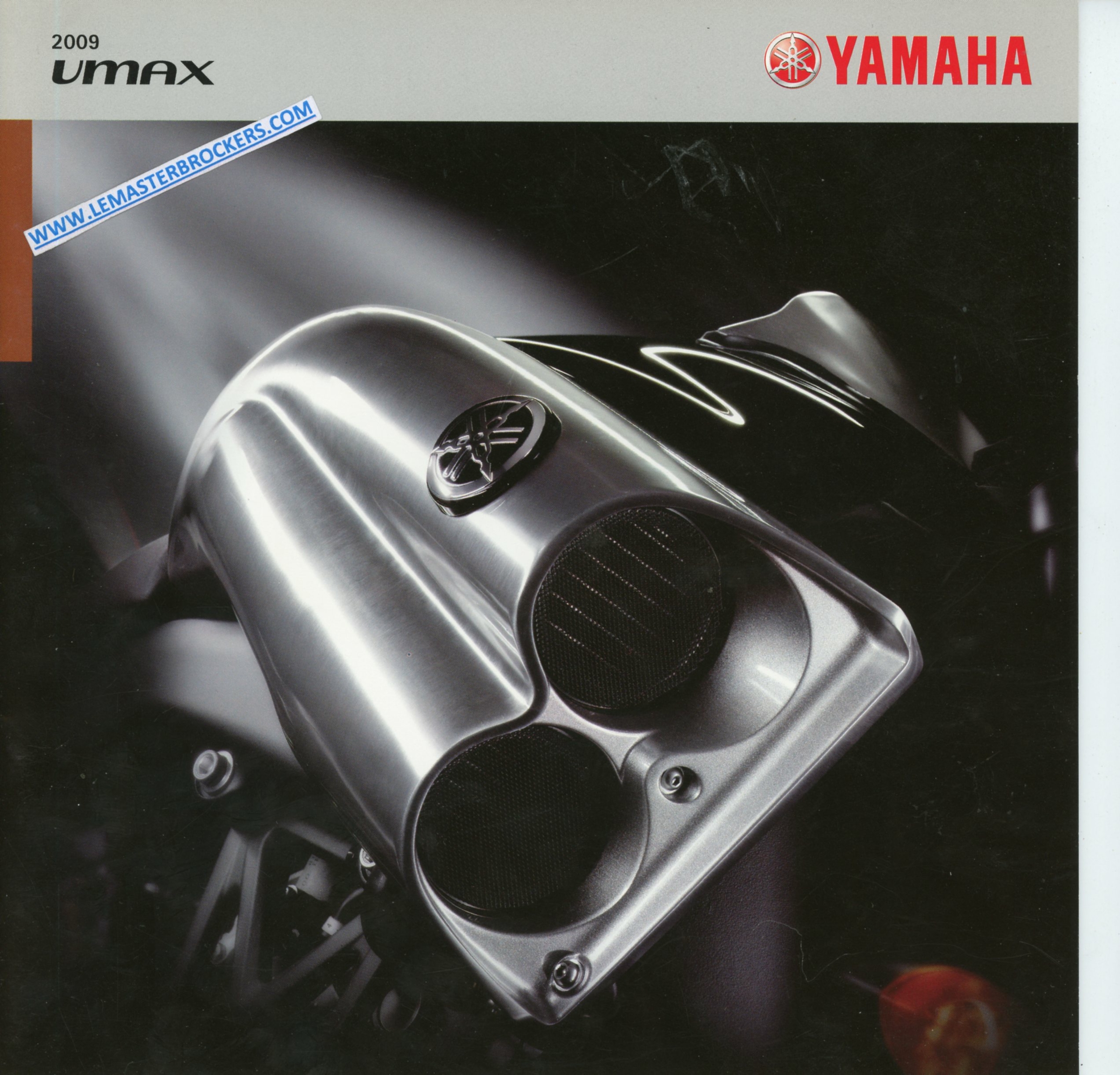 BROCHURE-MOTO-YAMAHA-VMAX-2009-LEMASTERBROCKERS-CATALOGUE-PROSPECTUS-MOTO