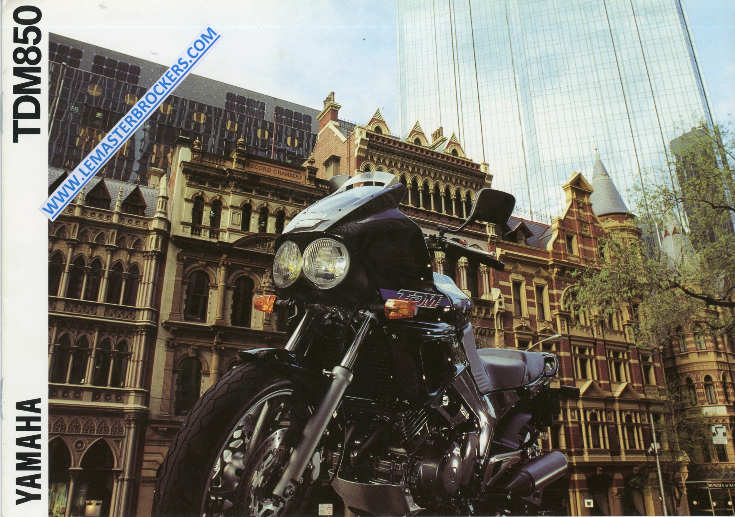 BROCHURE-MOTO-YAMAHA-TDM-850-TDM850-1991-LEMASTERBROCKERS-CATALOGUE-PROSPECTUS-MOTO