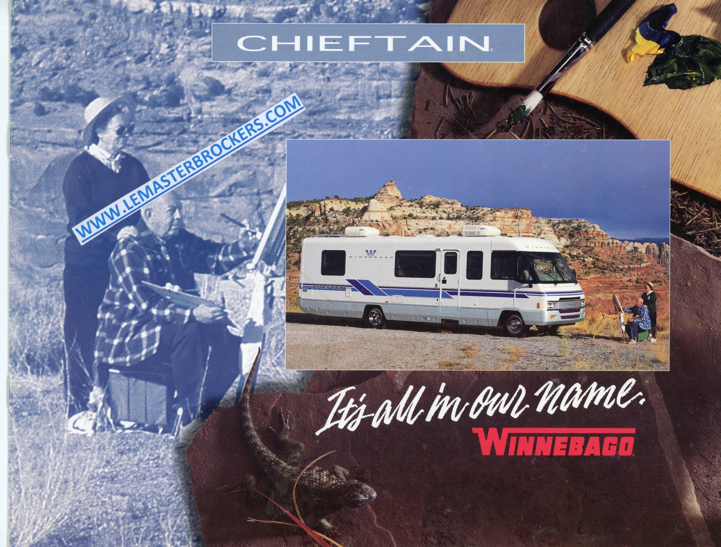 WINNEBAGO-CHIEFTAIN-32RQ-34RQ-1994-LEMASTERBROCKERS-CATALOGUE-PROSPECTUS-CAMPING-CAR