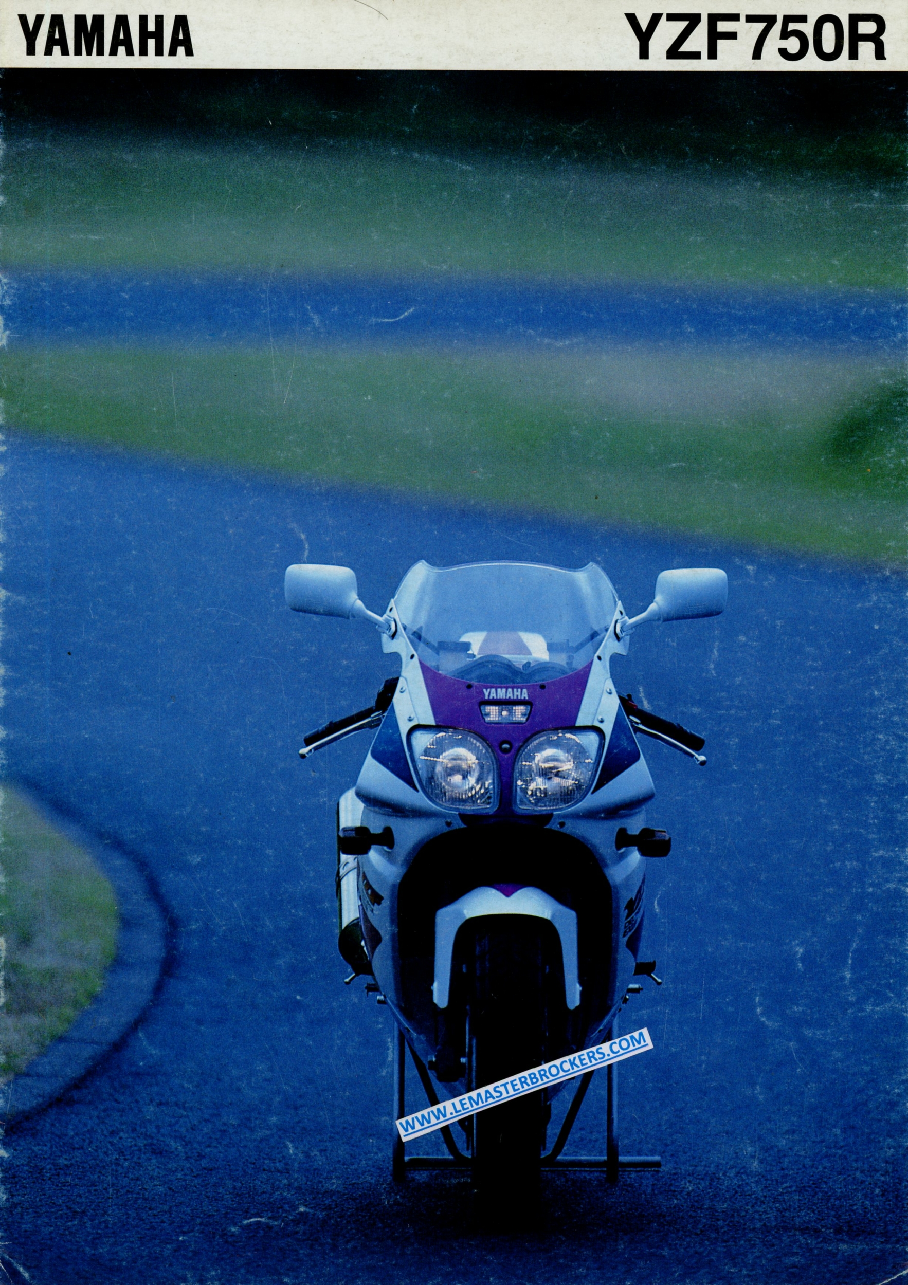BROCHURE-MOTO-YAMAHA-YZF-750-YZF750R-1993-LEMASTERBROCKERS-CATALOGUE-PROSPECTUS-MOTORCYCLES