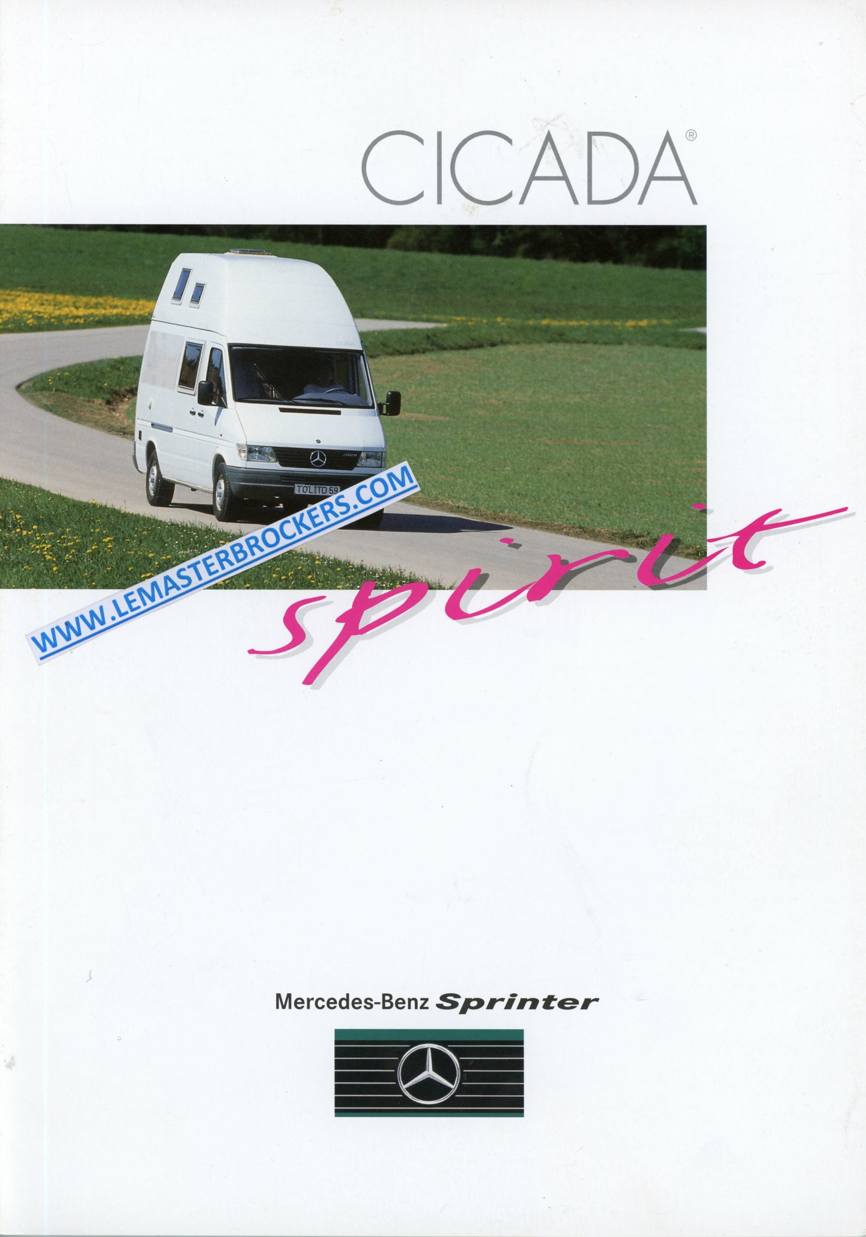 MERCEDES-SPRINTER-CICADA-SPIRIT-1995-LEMASTERBROCKERS-CATALOGUE-PROSPECTUS-CAMPING-CAR-VAN