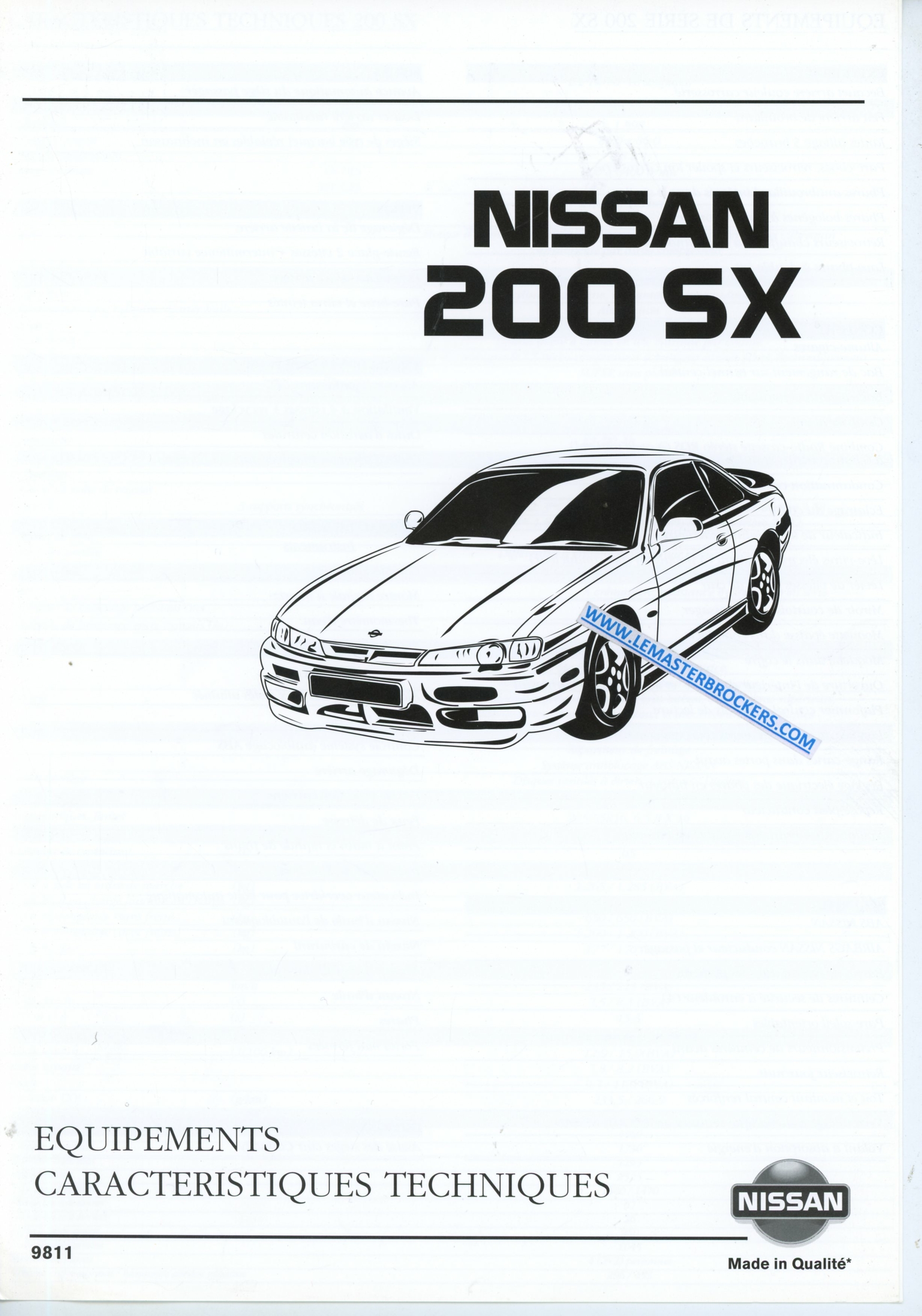 brochure-NISSAN-SX-200-200SX-LEMASTERBROCKERS-catalogue-automobile