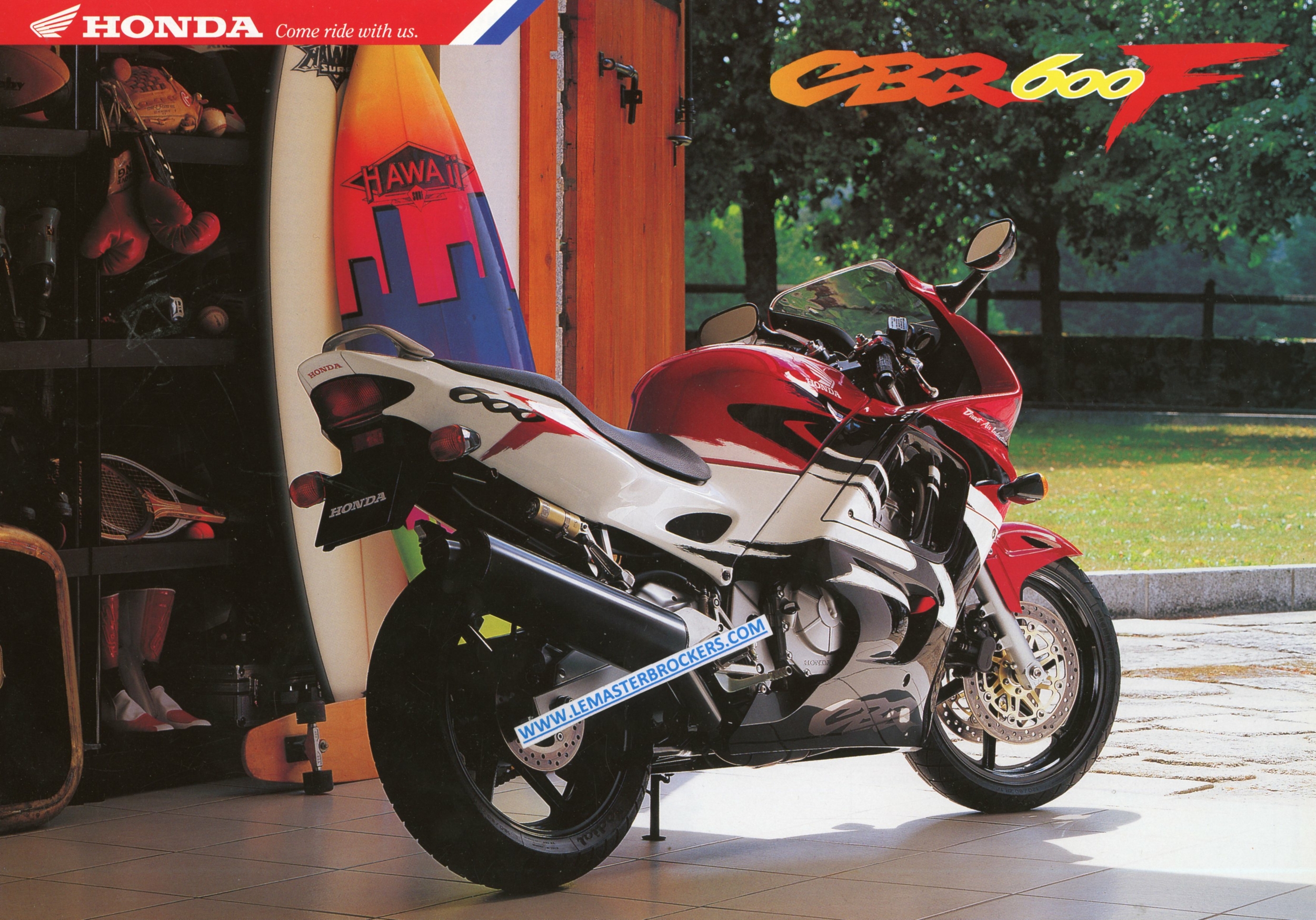 PROSPECTUS-MOTO-HONDA-CBR-cbr600f-LEMASTERBROCKERS-1996-BROCHURE-MOTO