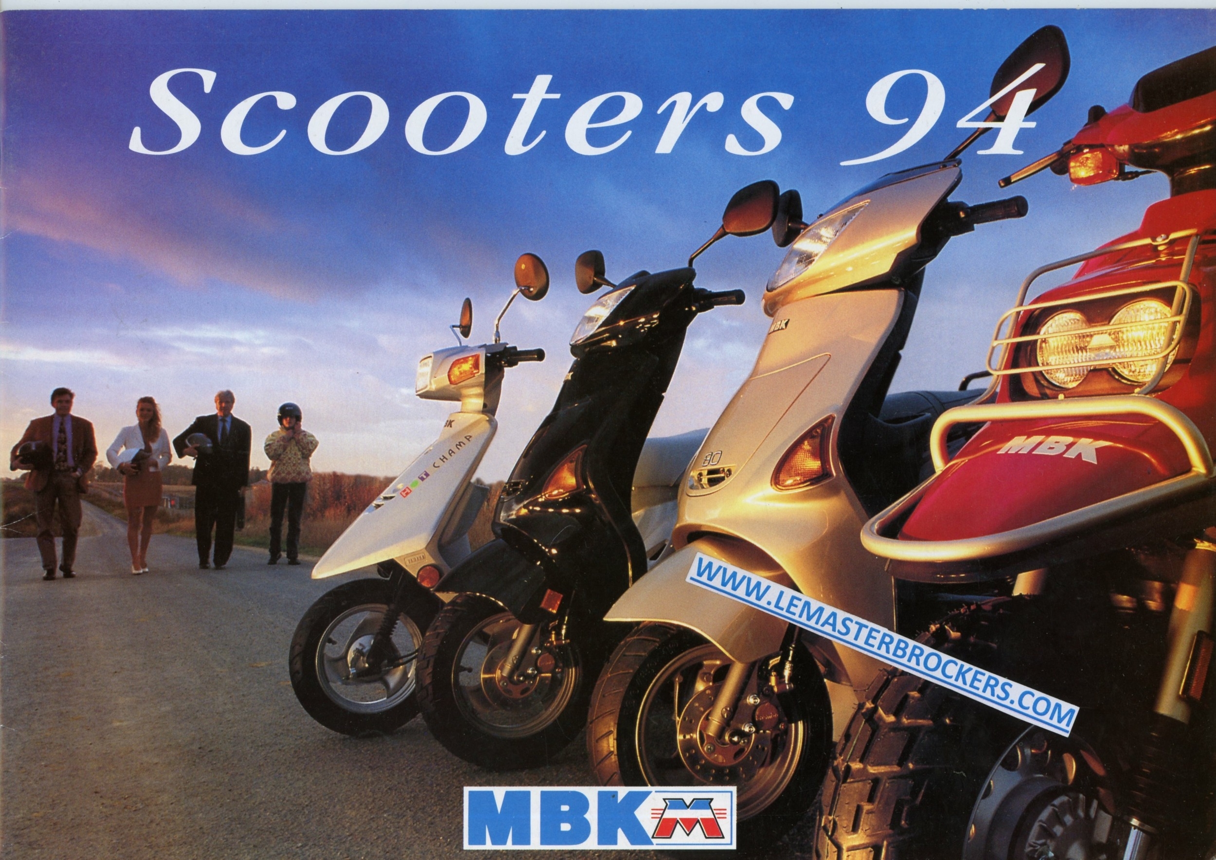 BROCHURE-MBK-SCOOTER-1994-BOOSTER-EVOLIS-HOT-CHAMP-HOTCHAMP-LEMASTERBROCKERS