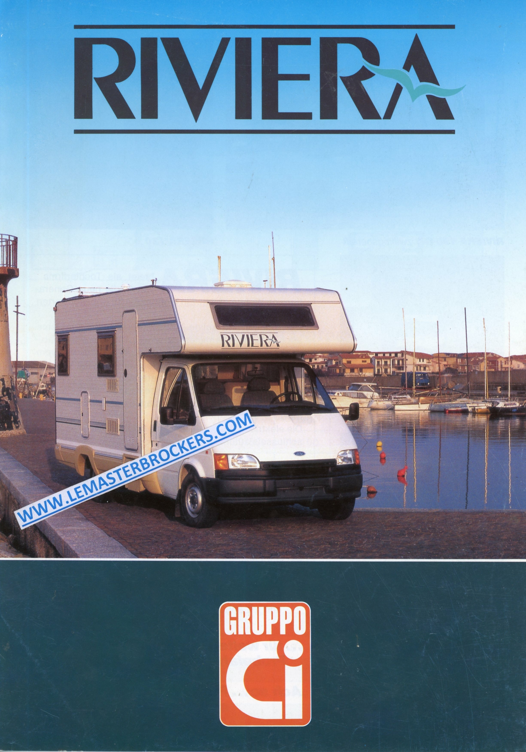 RIVIERA GRUPPO Ci BROCHURE CAMPING-CAR AVEC TARIF 1993-lemasterbrockers