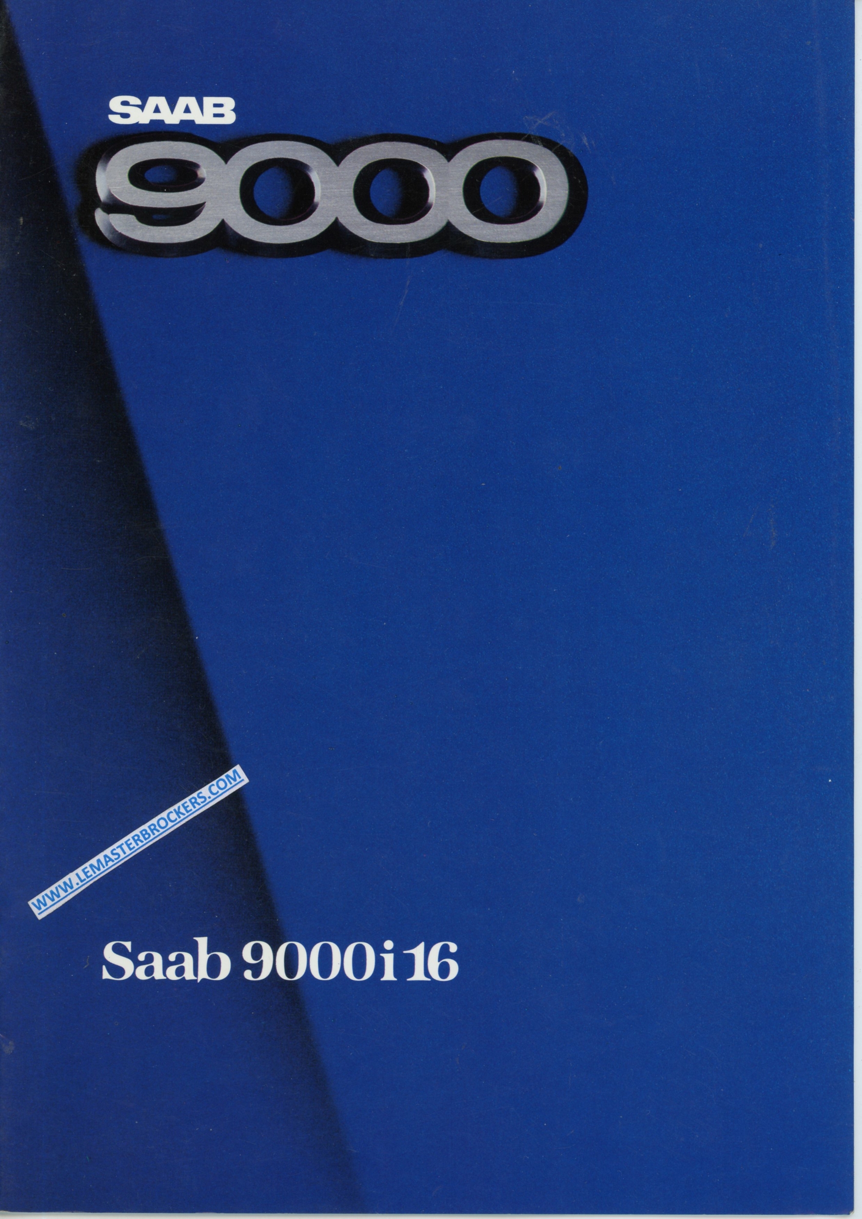 BROCHURE-SAAB-9000-9000i-16-1985-CATALOGUE-VOITURE-LEMASTERBROCKERS