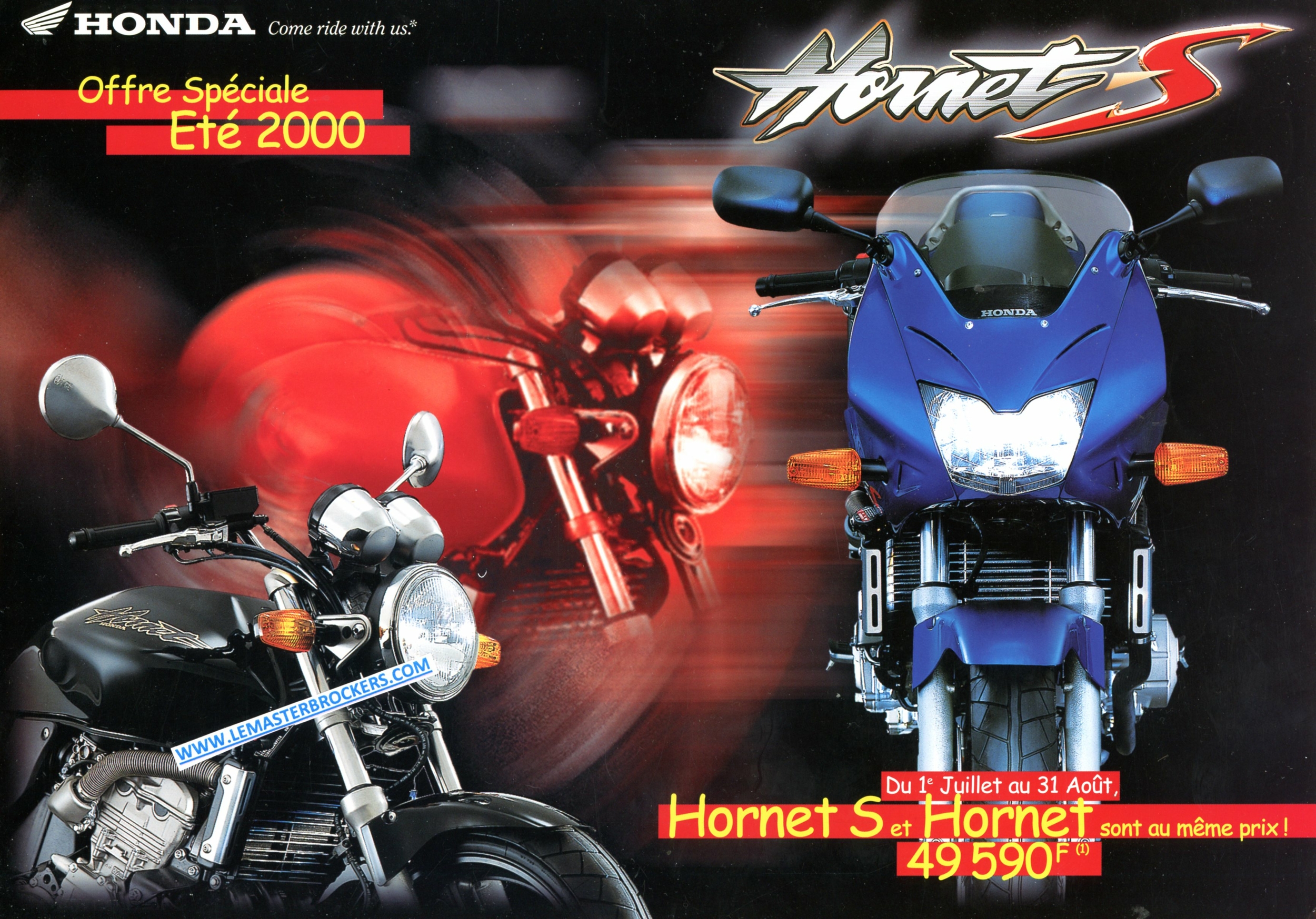 BROCHURE MOTO HONDA HORNET-HORNET-S CB600 2000-LEMASTERBROCKERS