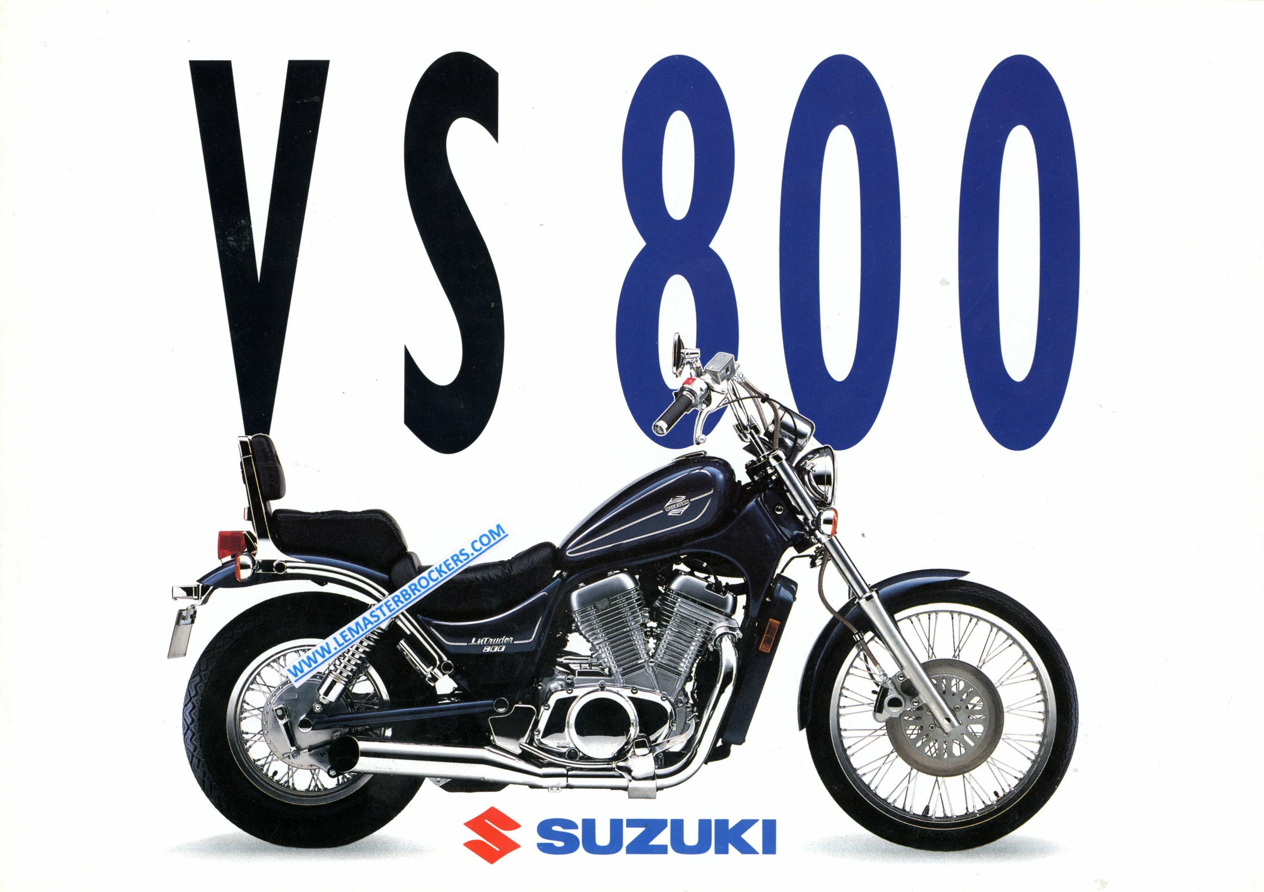 BROCHURE-MOTO-SUZUKI-VS-800-VS800-LEMASTERBROCKERS-CATALOGUE-MOTORCYCLE