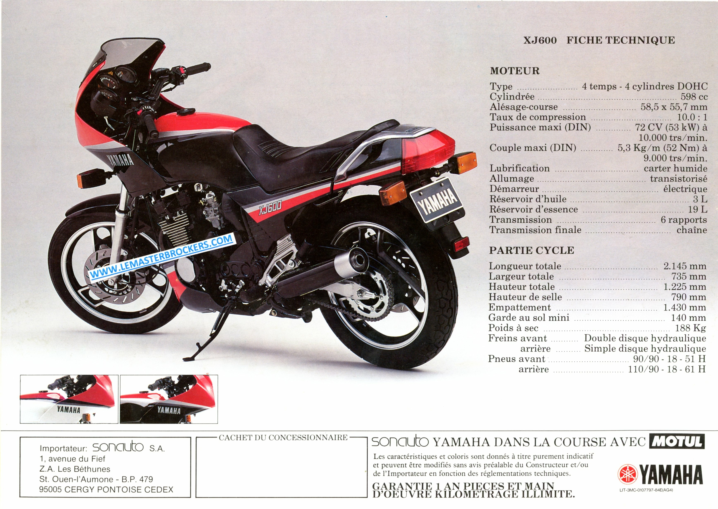 BROCHURE-MOTO-YAMAHA-XJ-600-XJ600-1984-LEMASTERBROCKERS