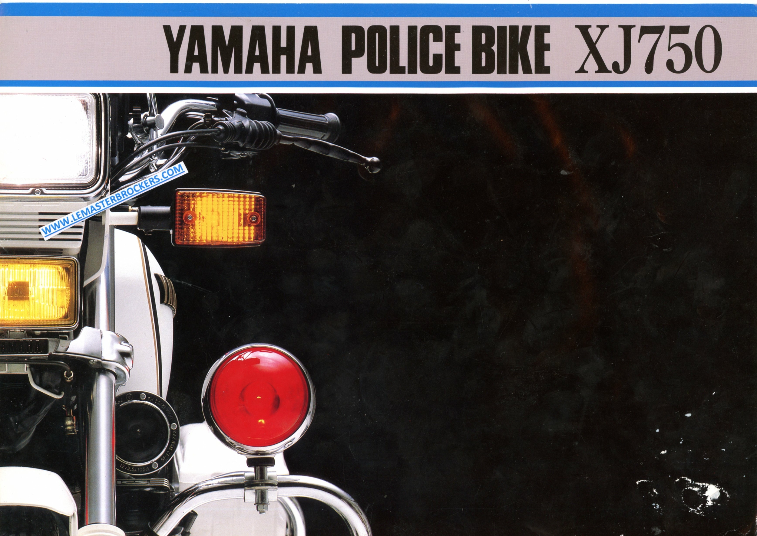 BROCHURE-MOTO-YAMAHA-police-bike-xj750-xj-LEMASTERBROCKERS-CATALOGUE-MOTORCYCLES