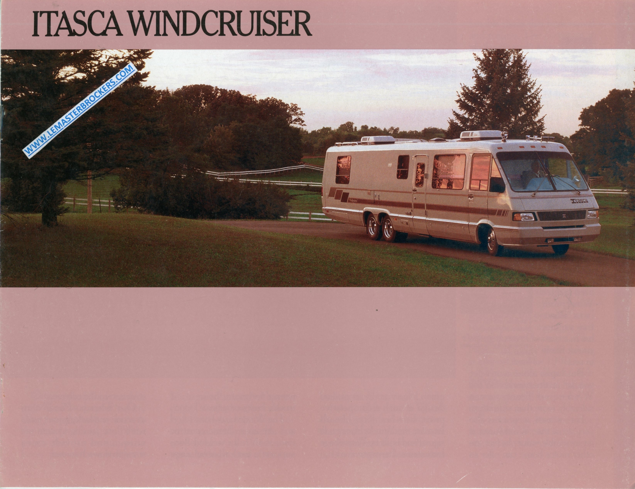 BROCHURE-CATALOGUE-CAMPING-CAR-ITASCA-WINDCRUISER-1989-LEMASTERBROCKERS