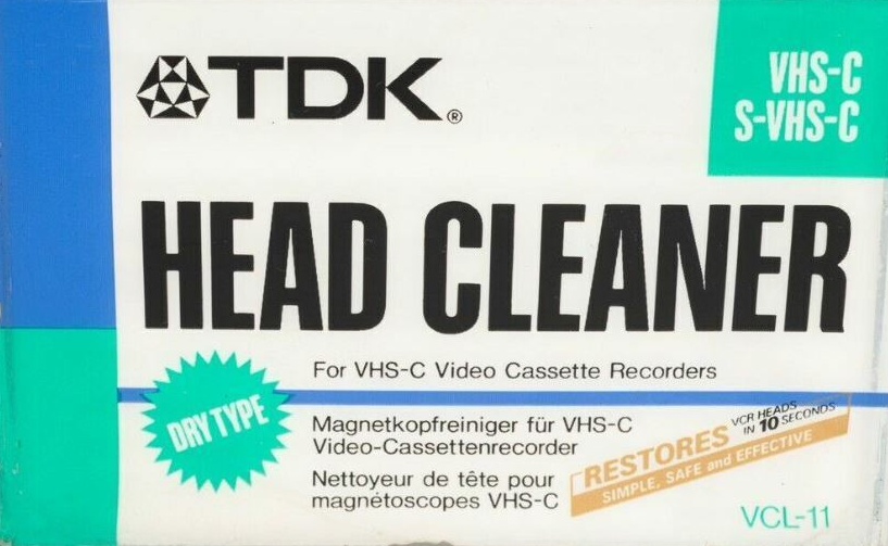 CASSETTE DE NETTOYAGE pour magnetoscope VHS