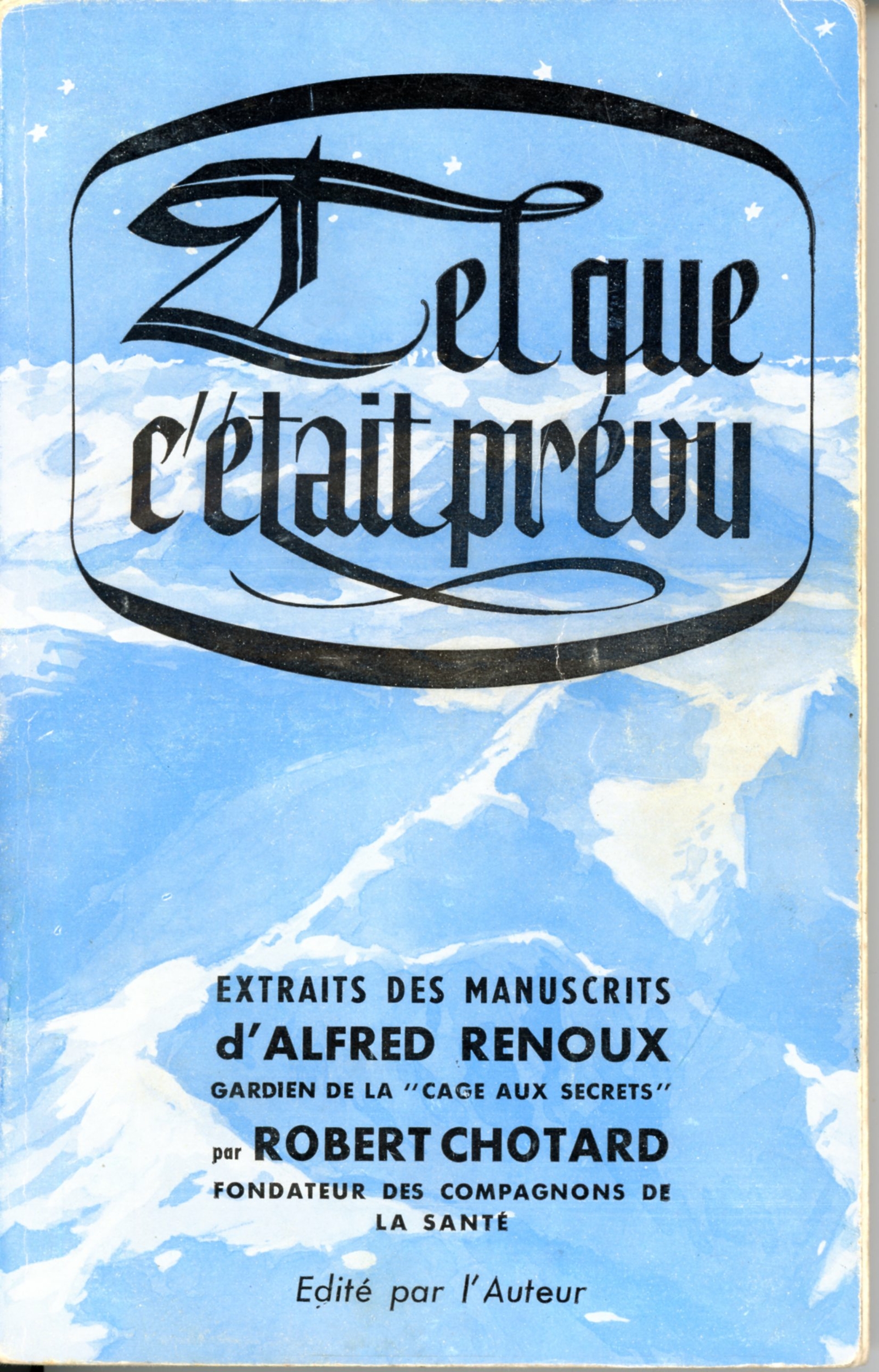 TEL QUE C'ETAIT PREVU ALFRED RENOUX 1961 LEMASTERBROCKERS