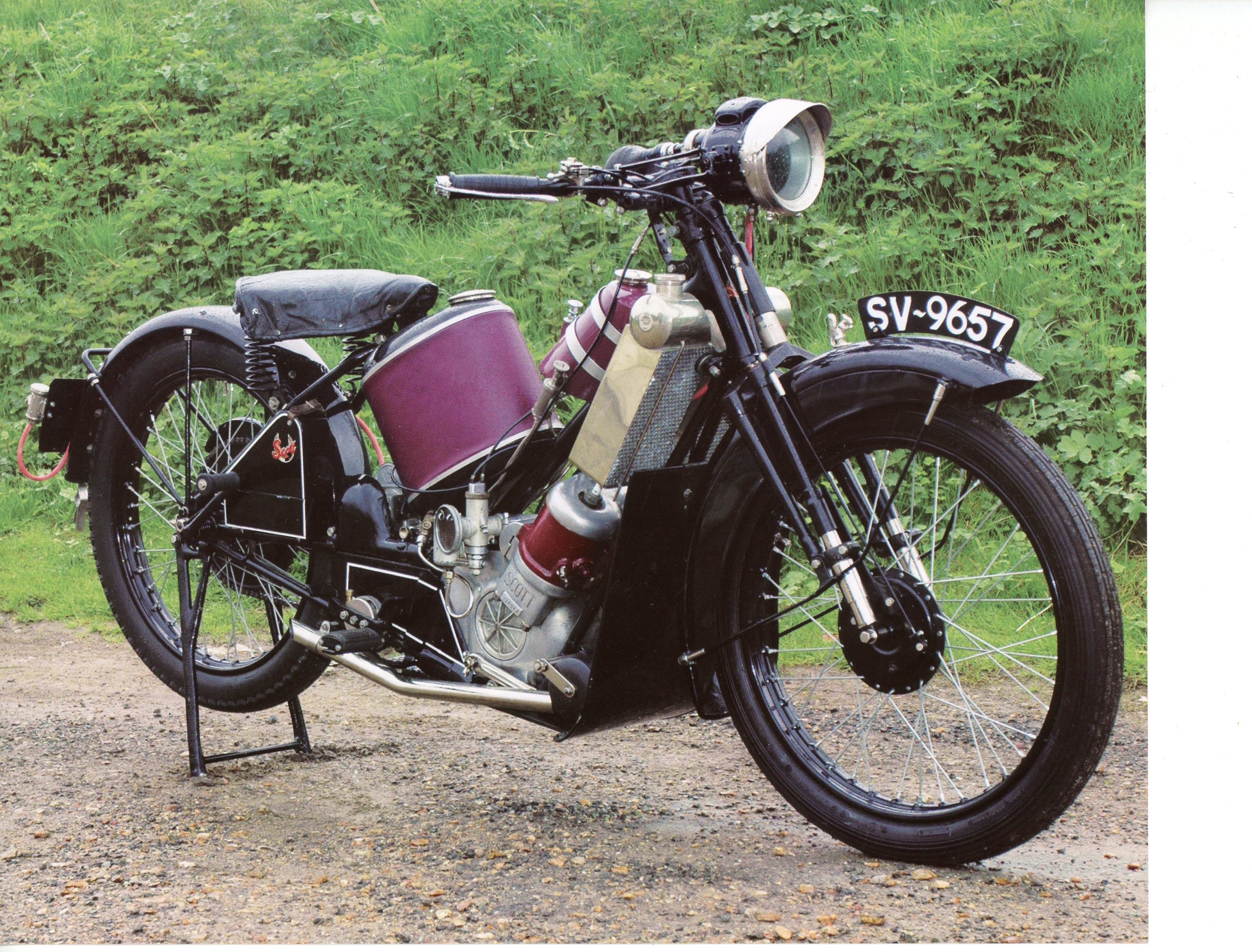 FICHE MOTO SCOTT 2T - 1922