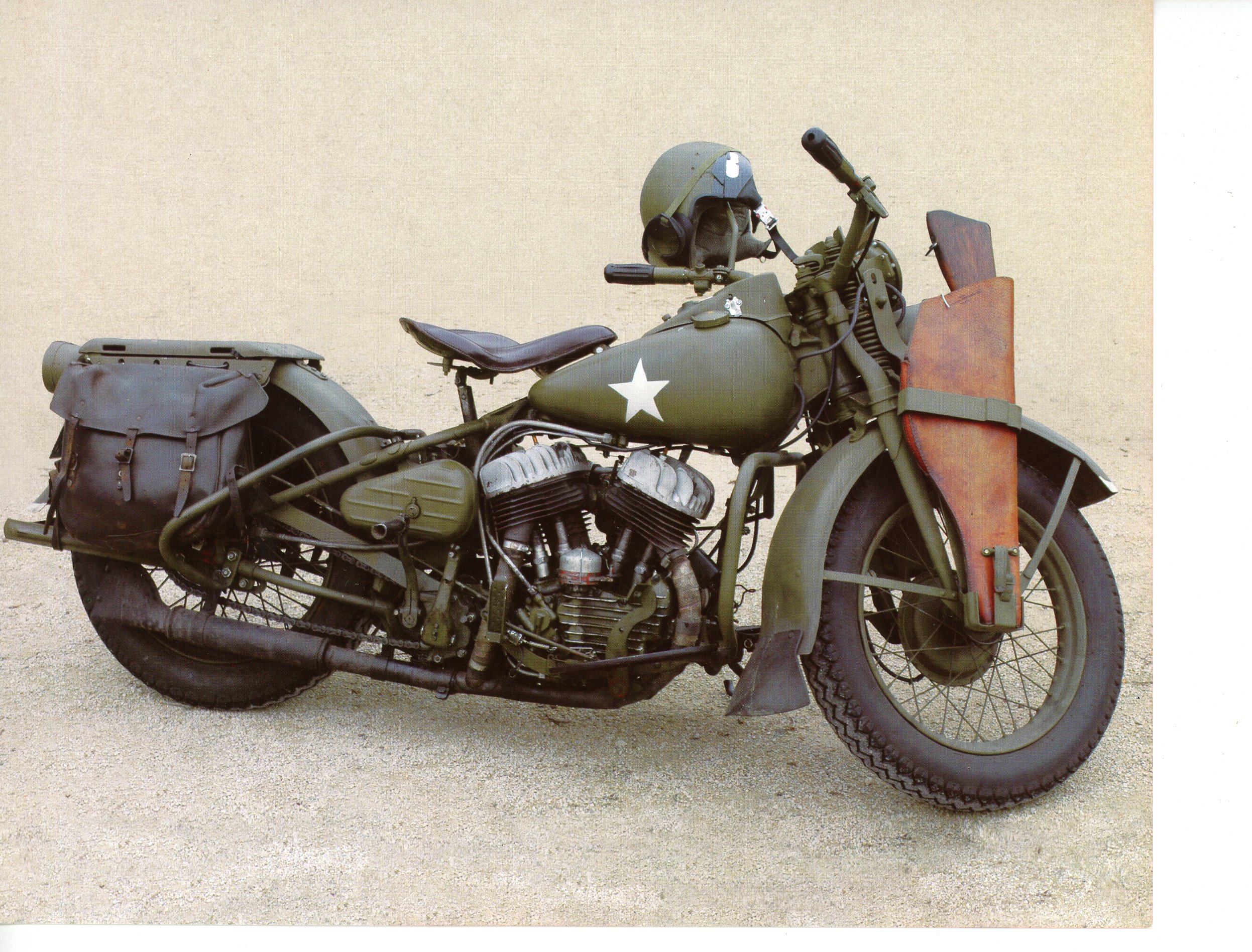 LEMASTERBROCKERS-FICHE MOTO HARLEY-DAVIDSON 750 WLA 1940-WW2