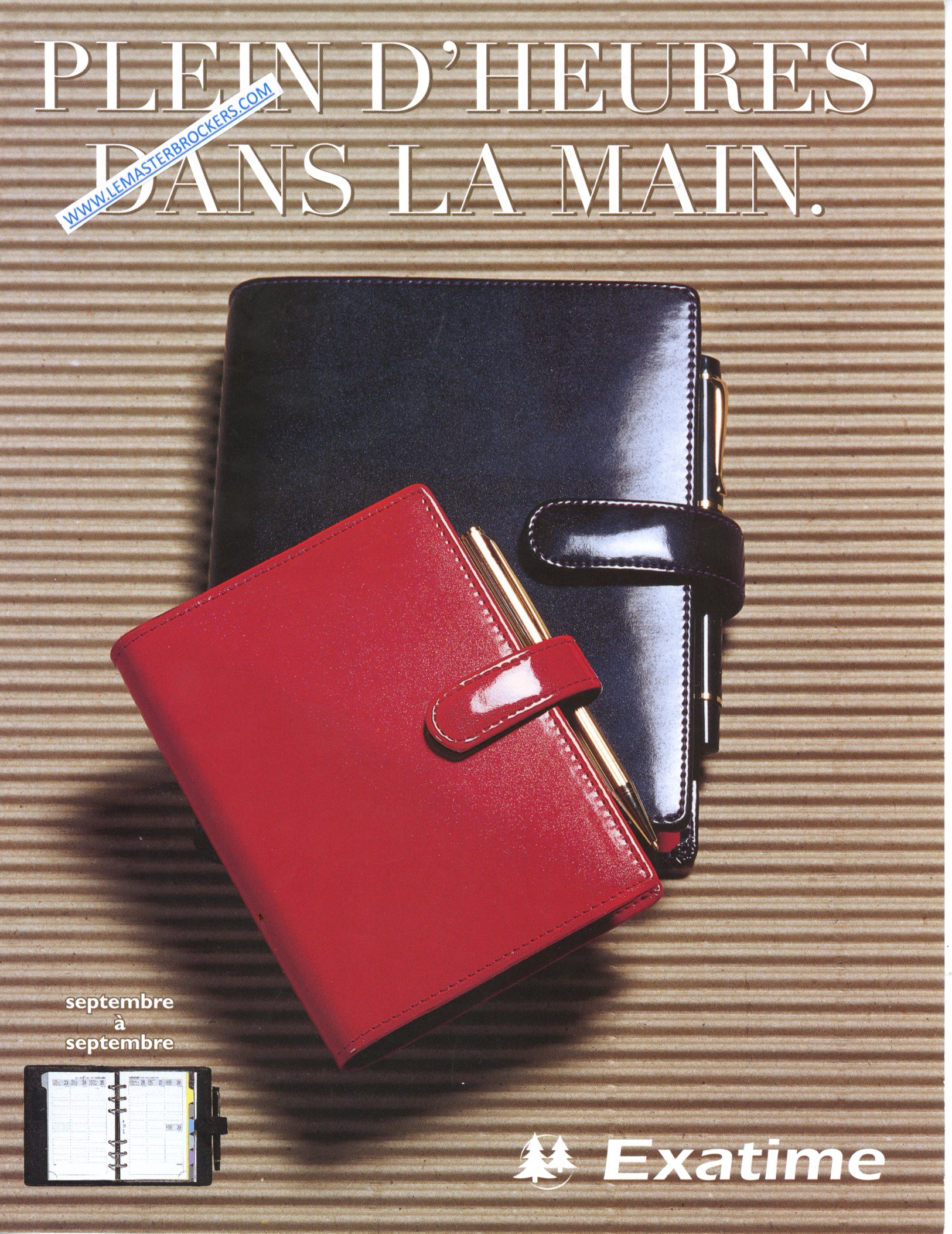 PUBLICITÉ ADVERTISING 2001 EXATIME