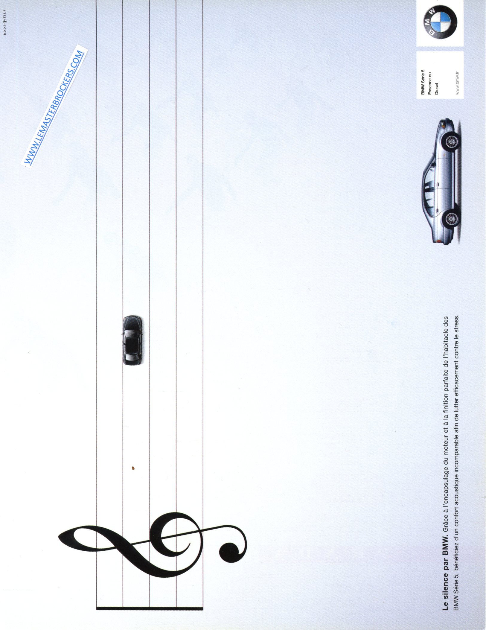 PUBLICITÉ ADVERTISING 2001 BMW SÉRIE 5  LEMASTERBROCKERS