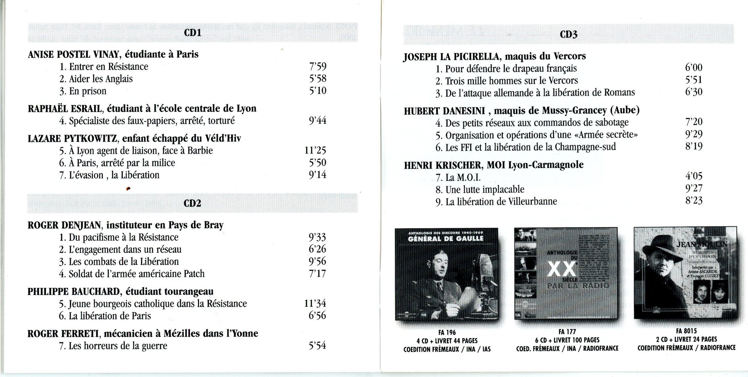 RESISTANCE INTERIEURE 1940-1945-LEMASTERBROCKERS