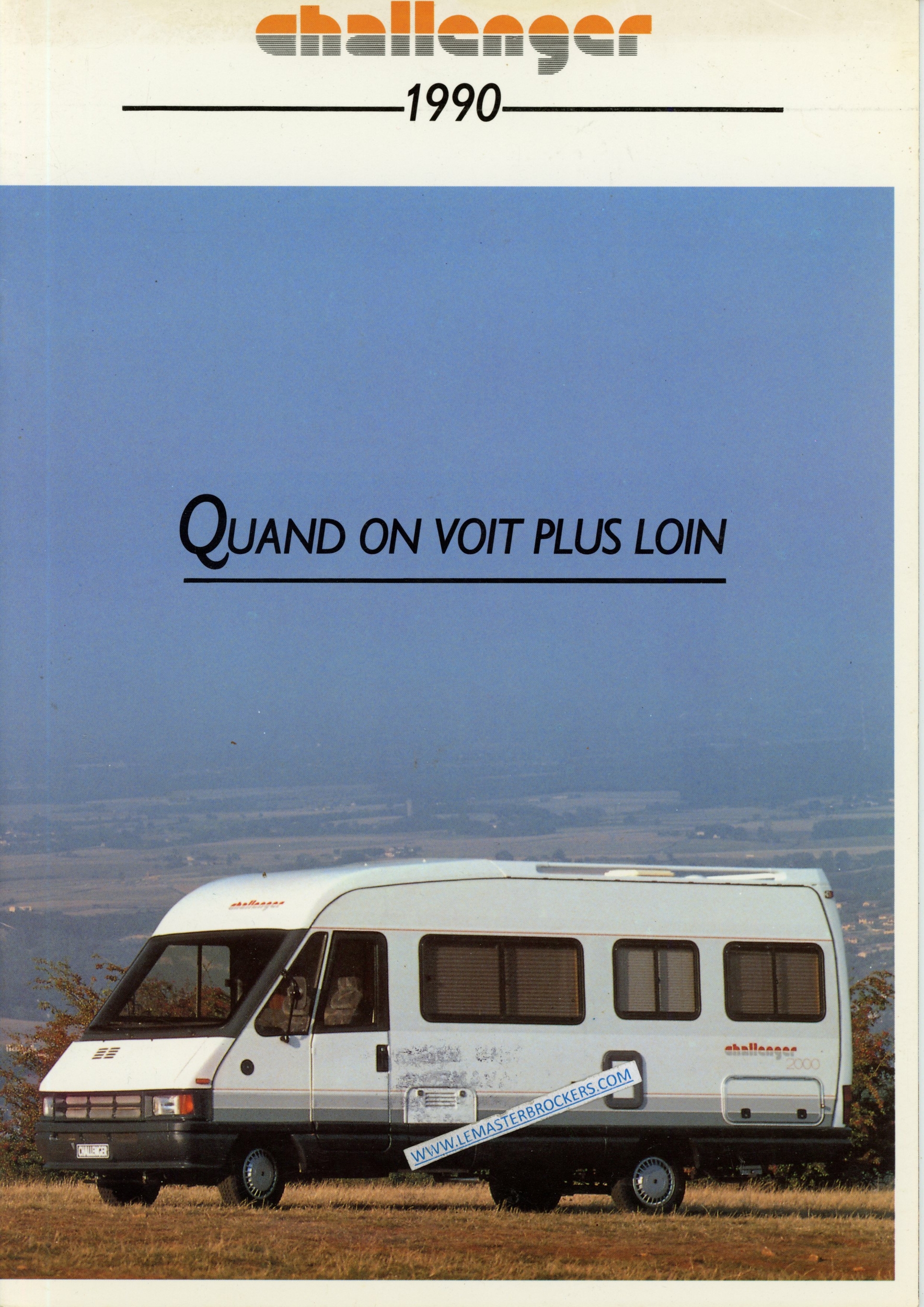 BROCHURE CAMPING-CAR CHALLENGER 1990