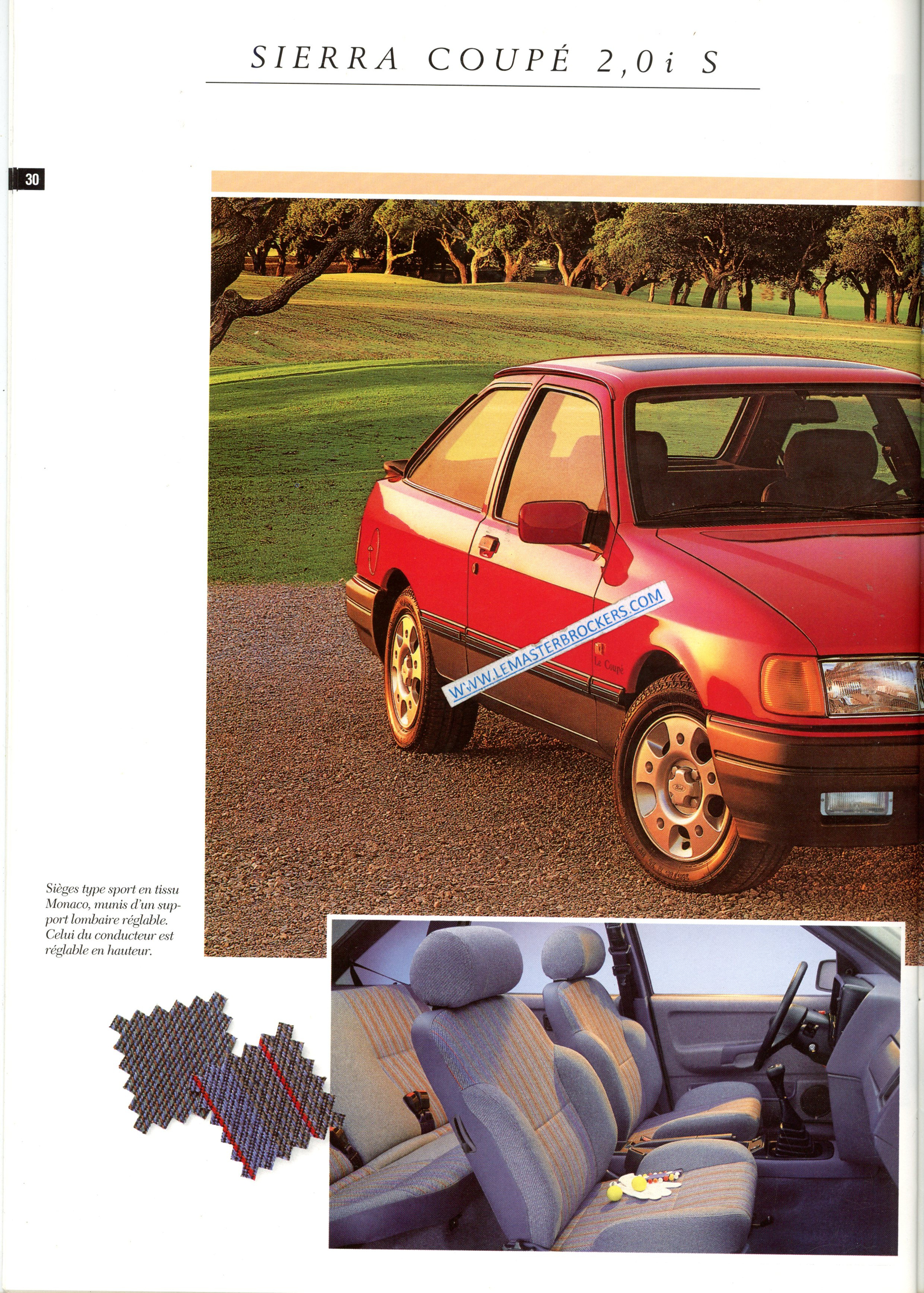 BROCHURE FORD SIERRA COUPES S