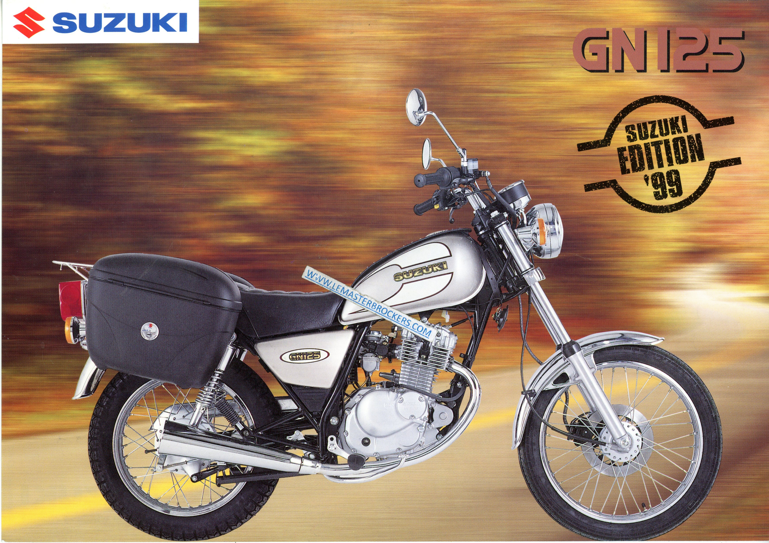 BROCHURE MOTO SUZUKI GN125 1999