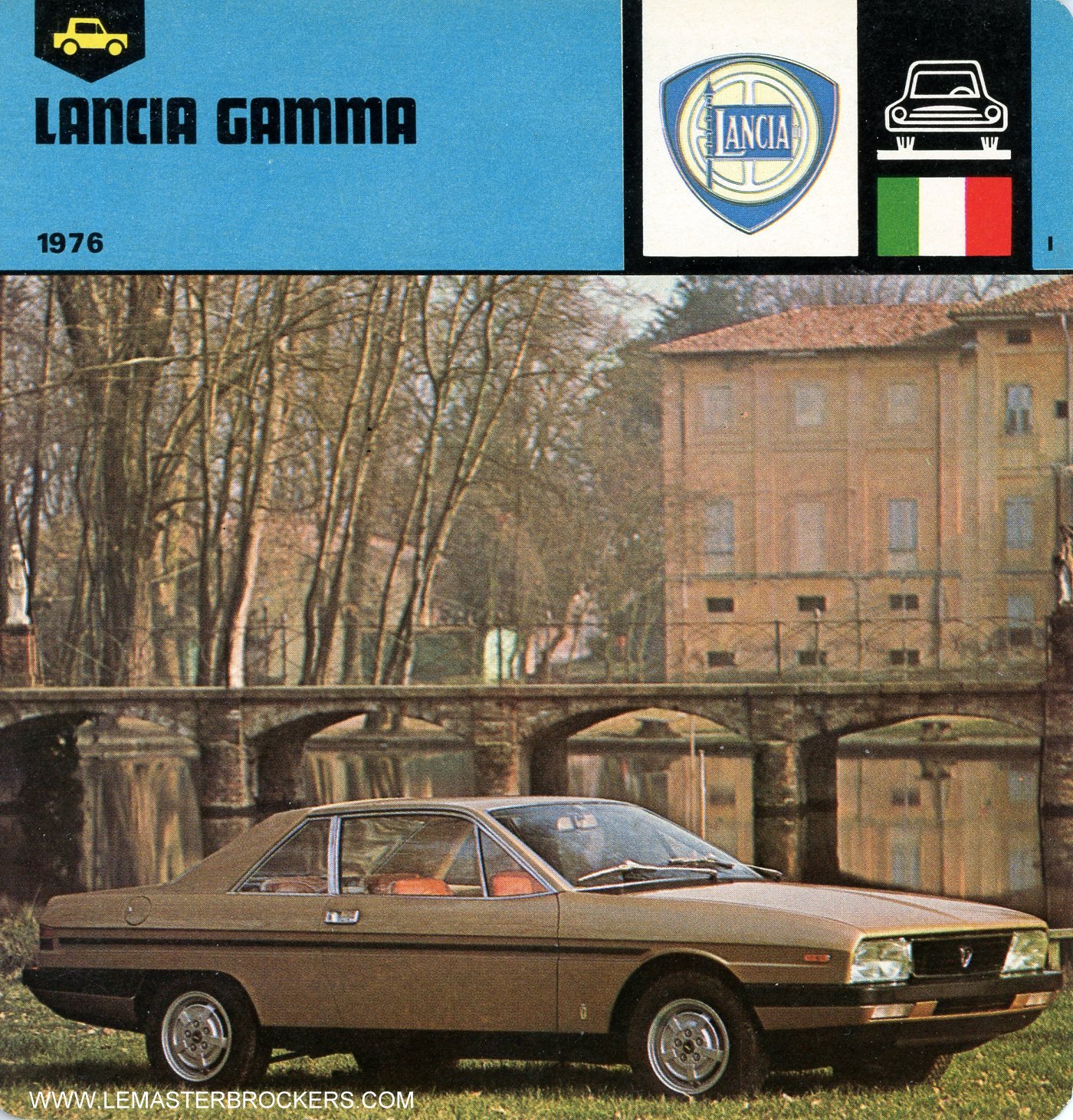 FICHE AUTO LANCIA GAMMA 1978