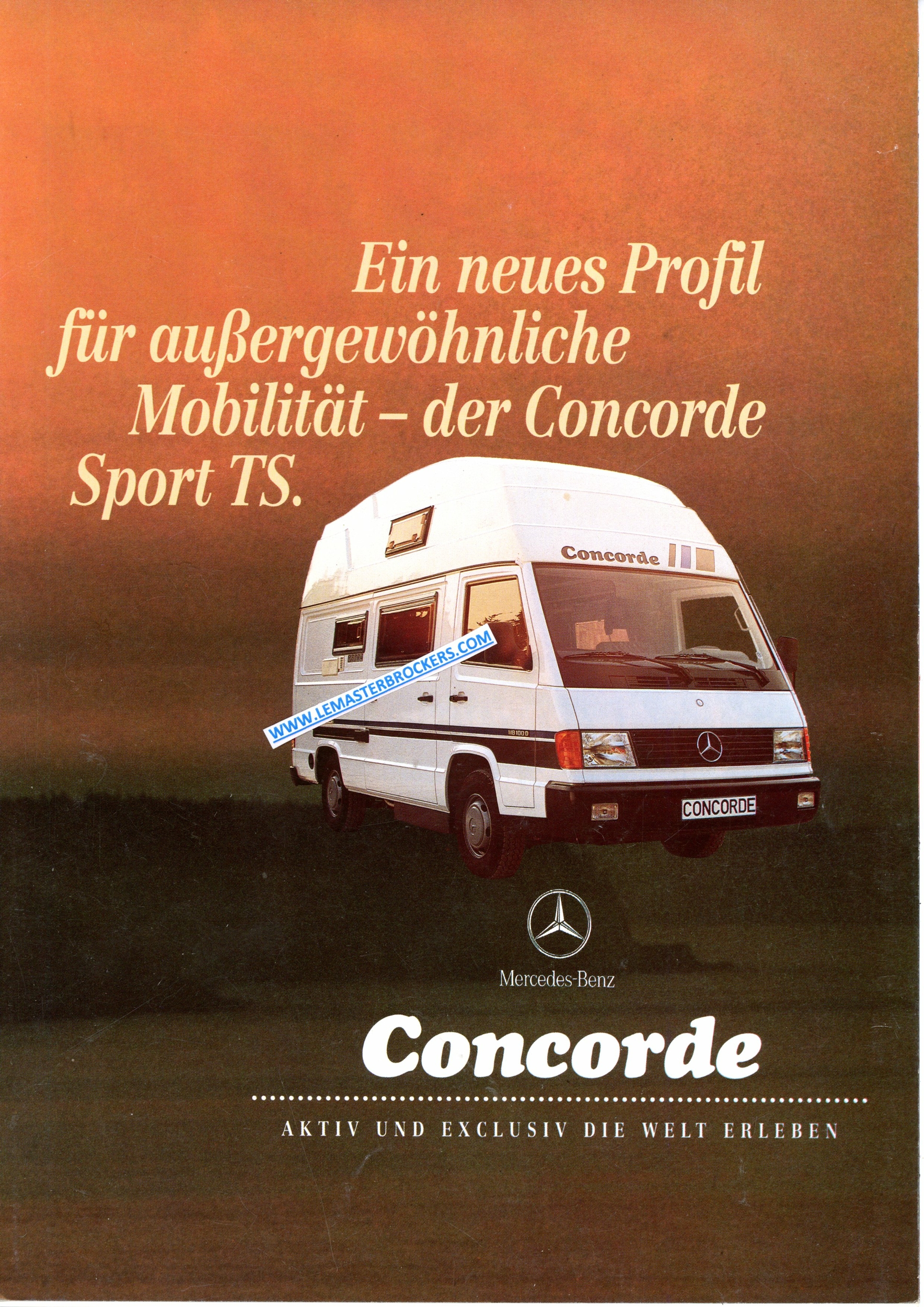 BROCHURE CONCORDE SPORT TS MB100D MERCEDES