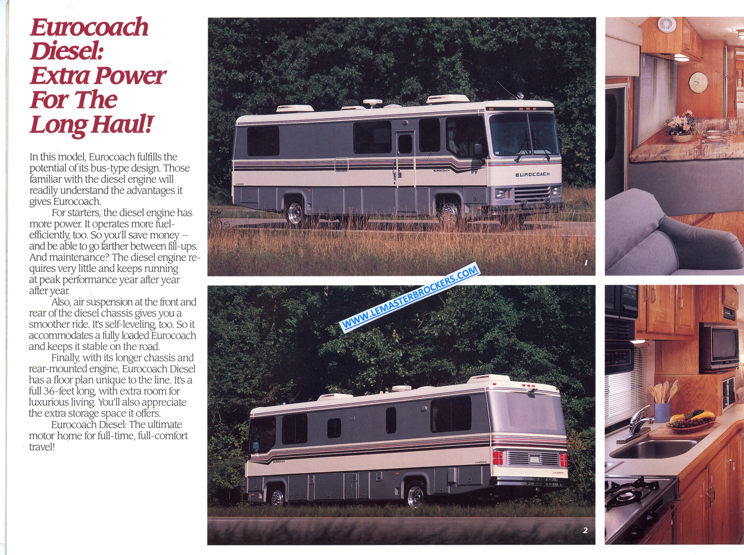 BROCHURE CAMPING-CAR EUROCOACH THE FINE ART OF TOURING lemasterbrockers
