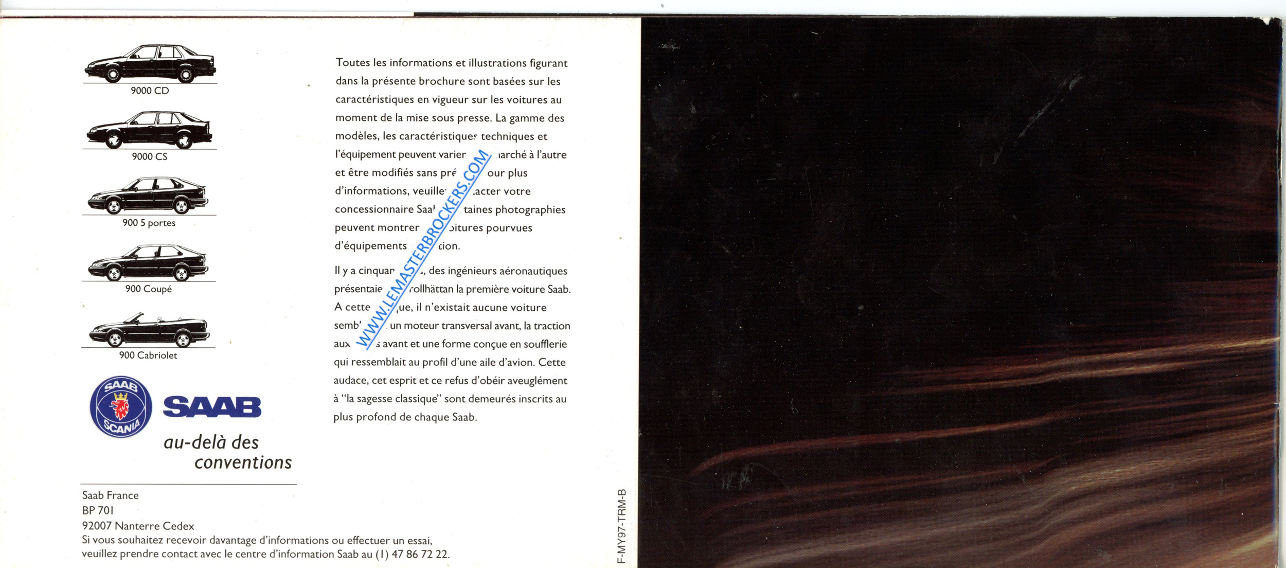 brochure saab 1997