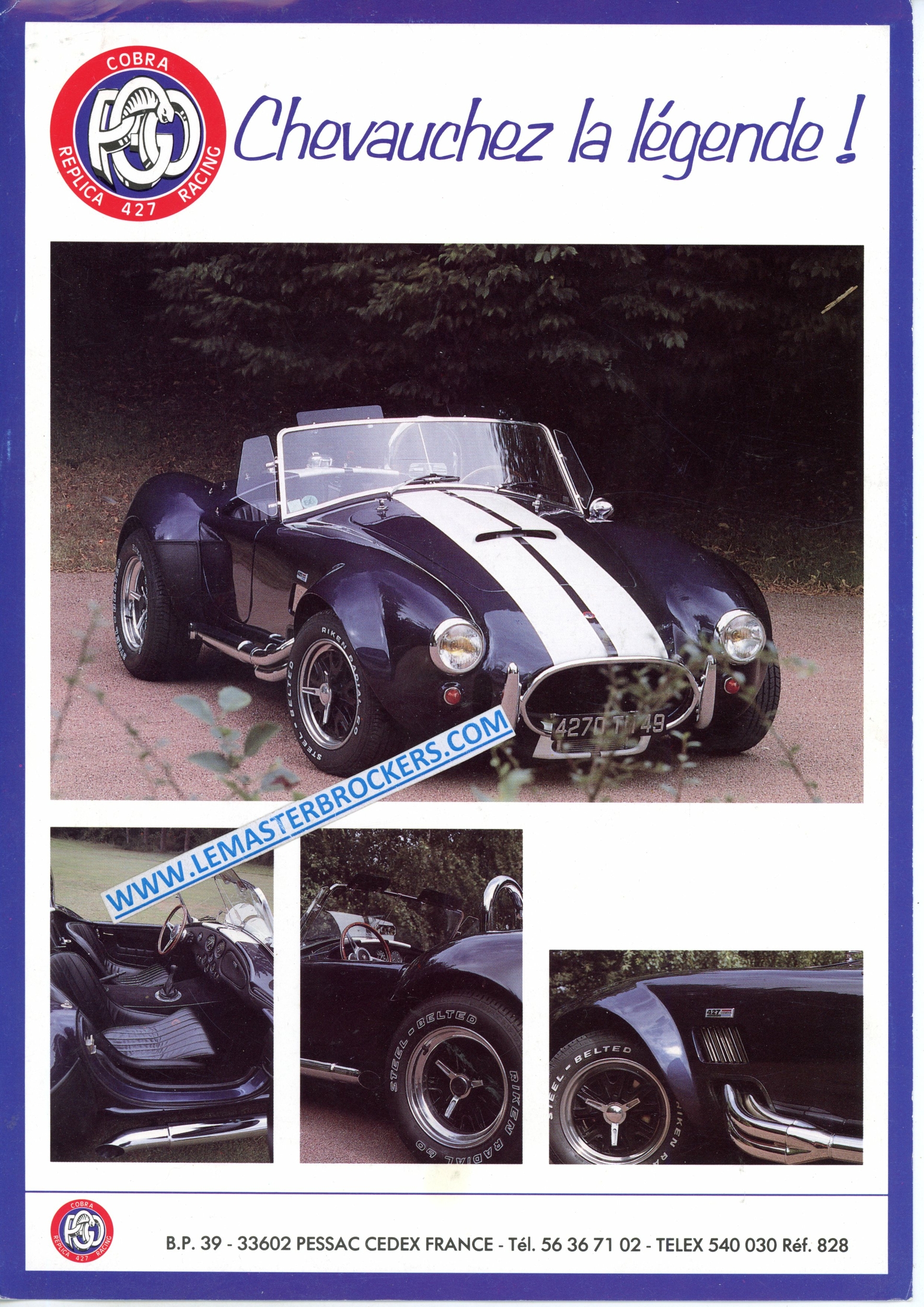 BROCHURE PGO COBRA 427 RACING