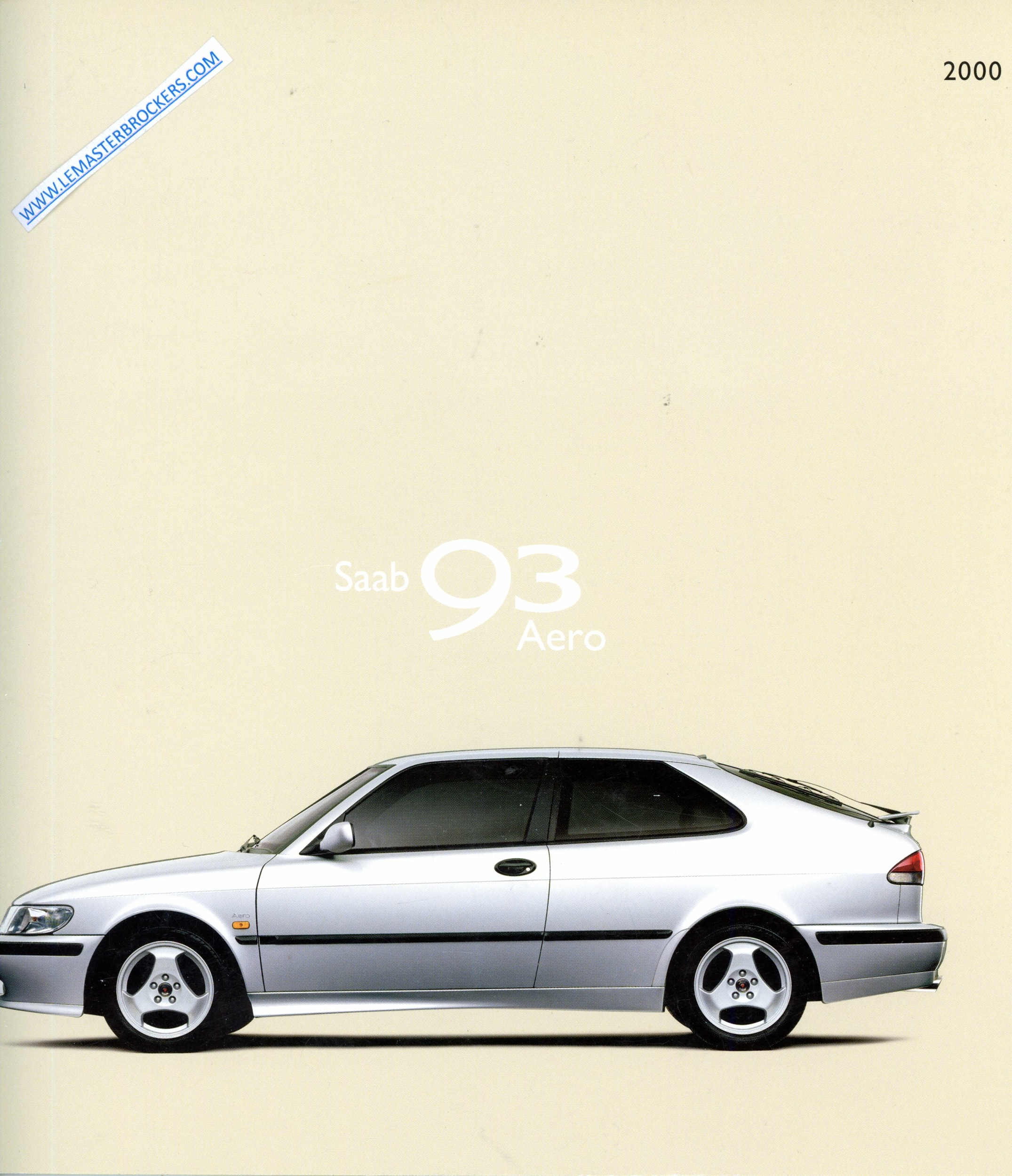 BROCHURE SAAB 93 AERO 2000